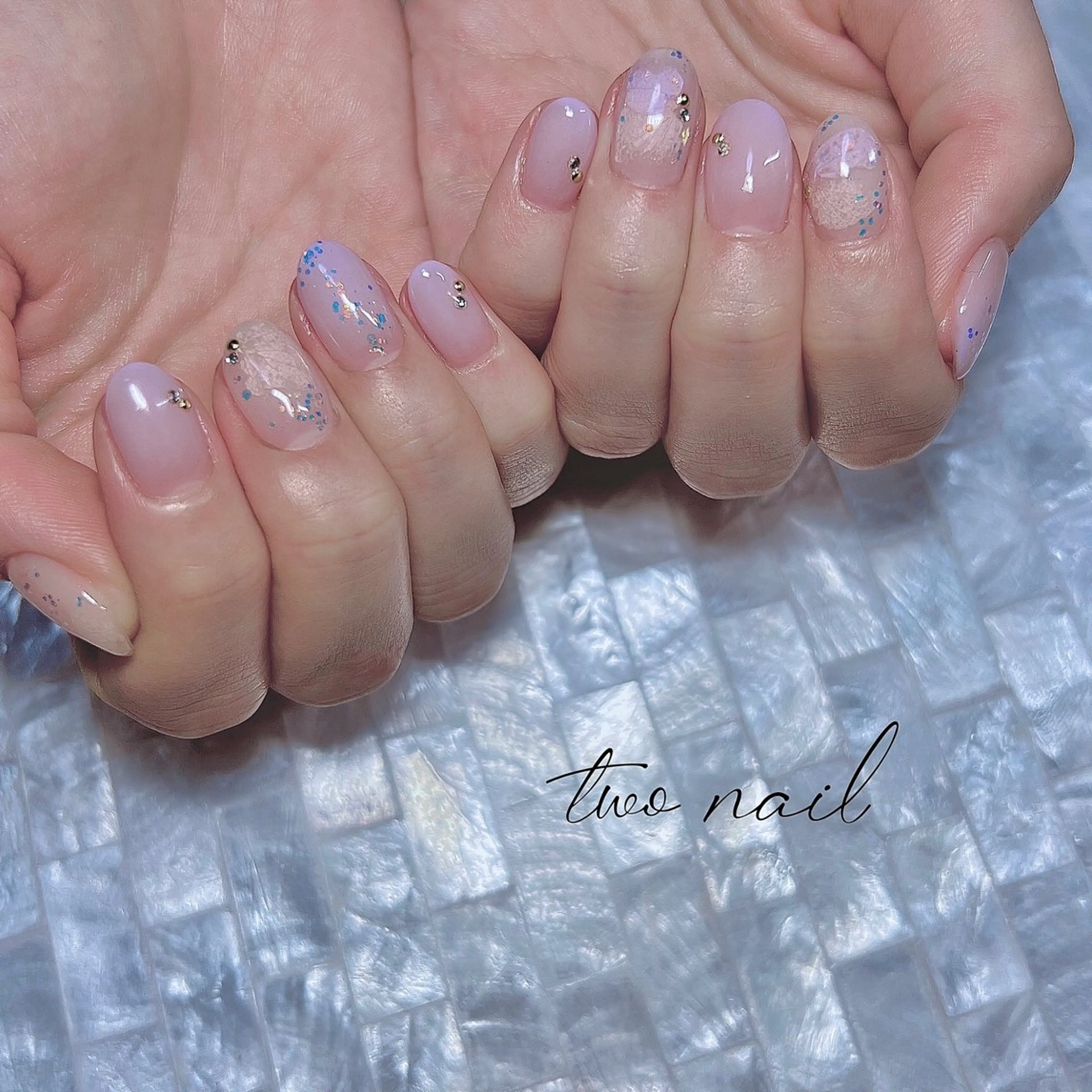 ネイル アートネイル フットネイル ハート ニュアンスネイル オフィスネイル ハンドネイル two nailのネイルデザイン