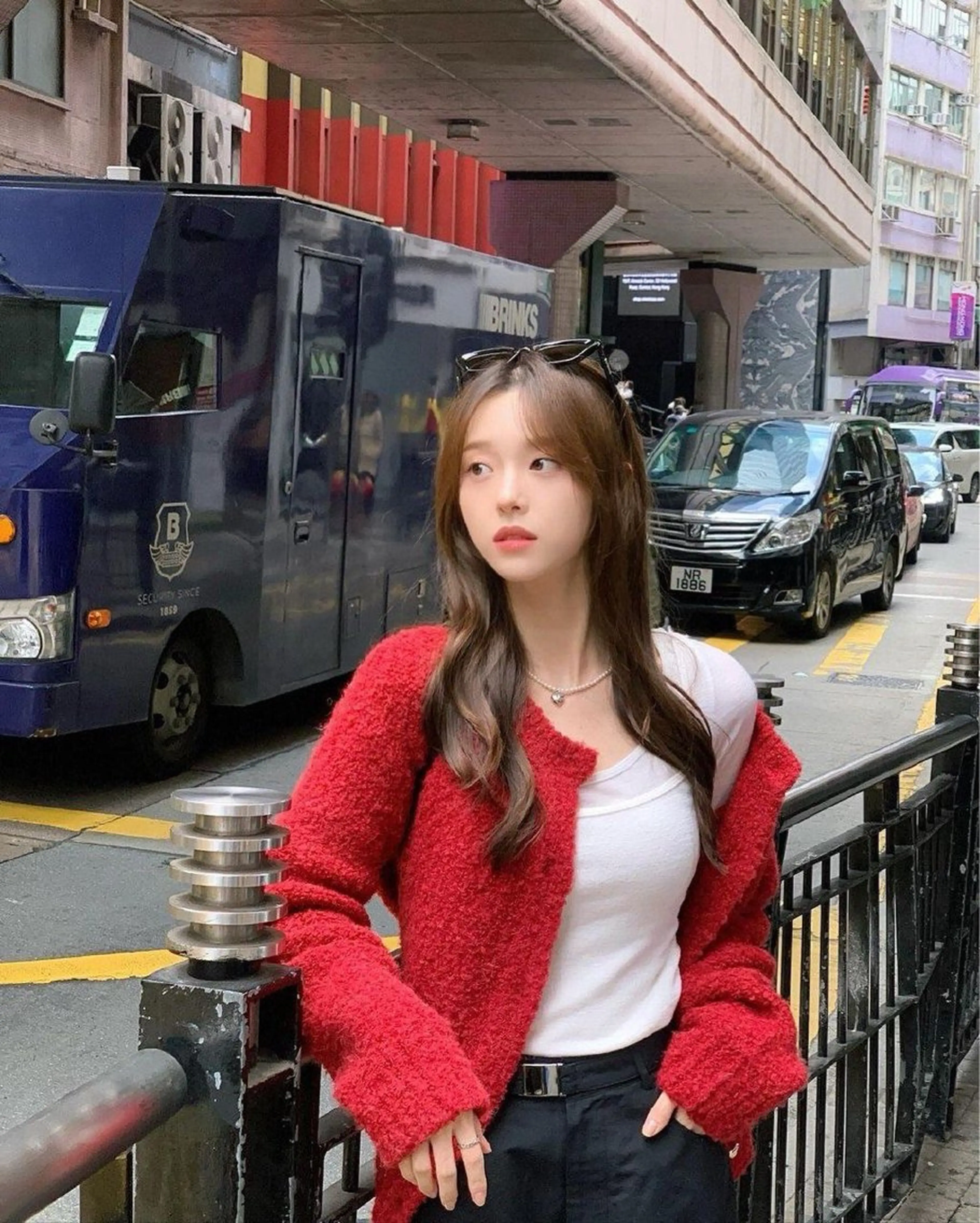 ロング カラー カット ヘアカラー トリートメント 莉乃/縮毛矯正/髪質 改善/艶カラーのヘアスタイル