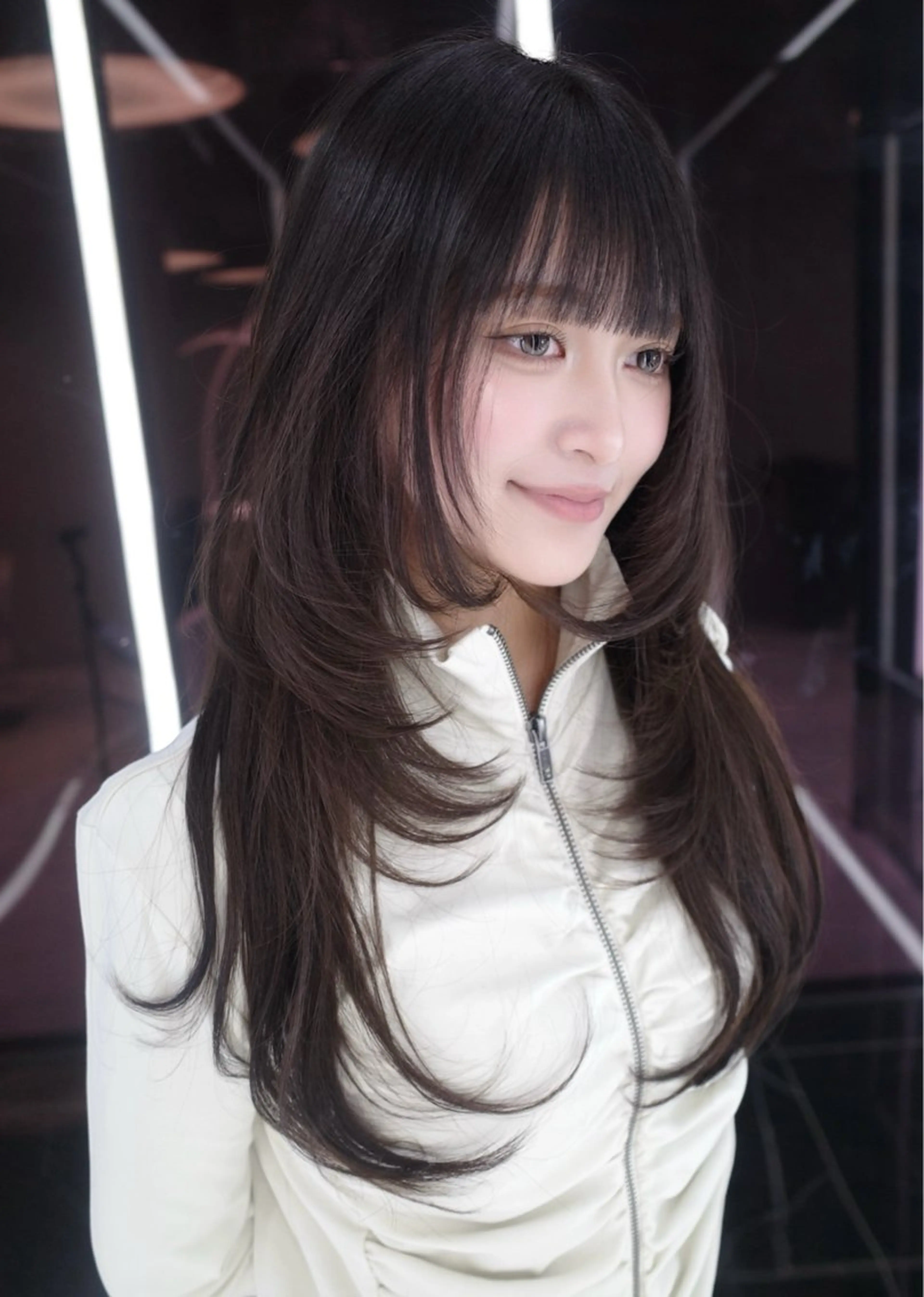 ロング カット トリートメント miuru/韓国ヘア /レイヤーカットのヘアスタイル