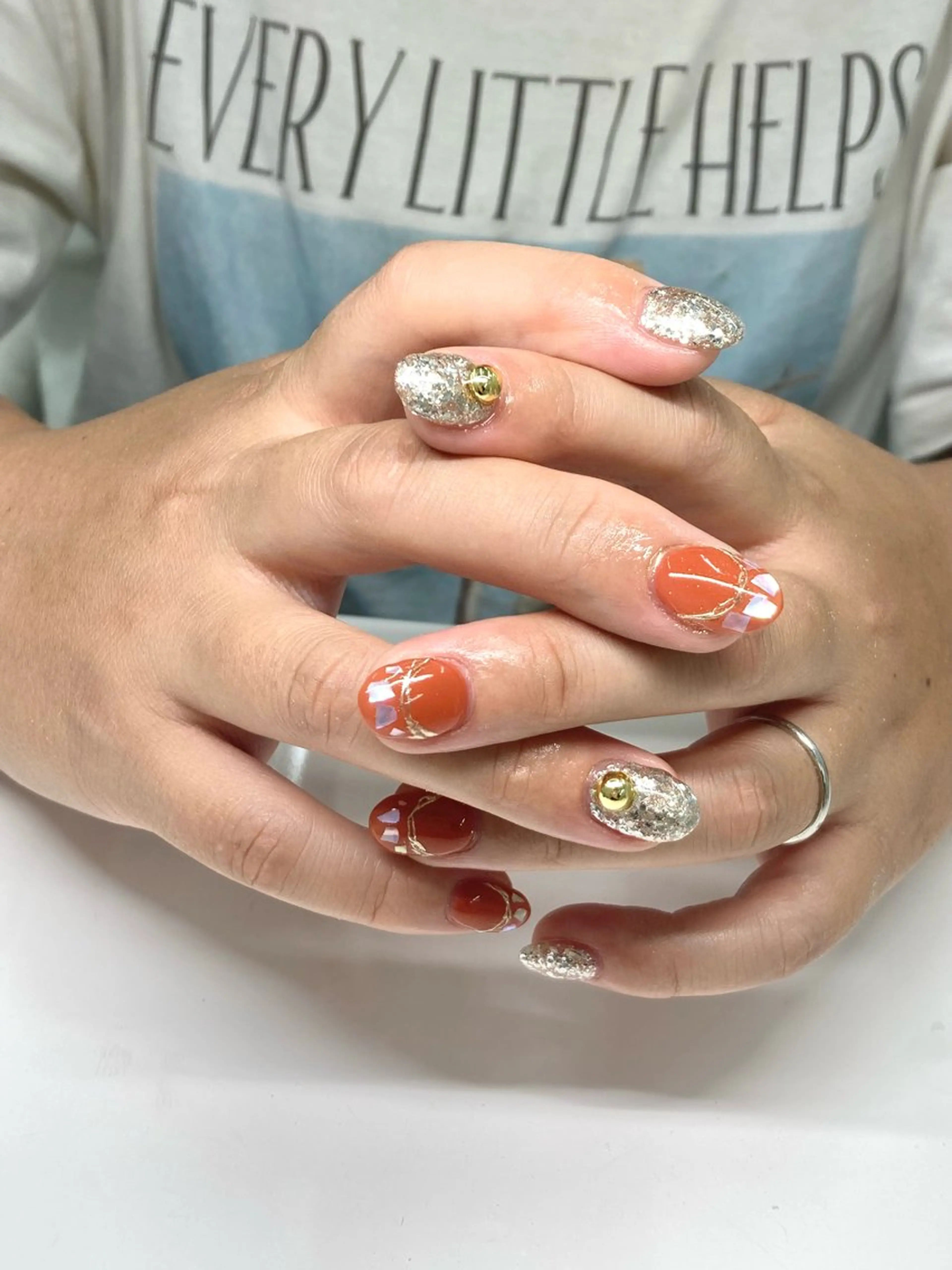 ネイル 長さ出し 持ち込み 佐々木 優花のネイルデザイン