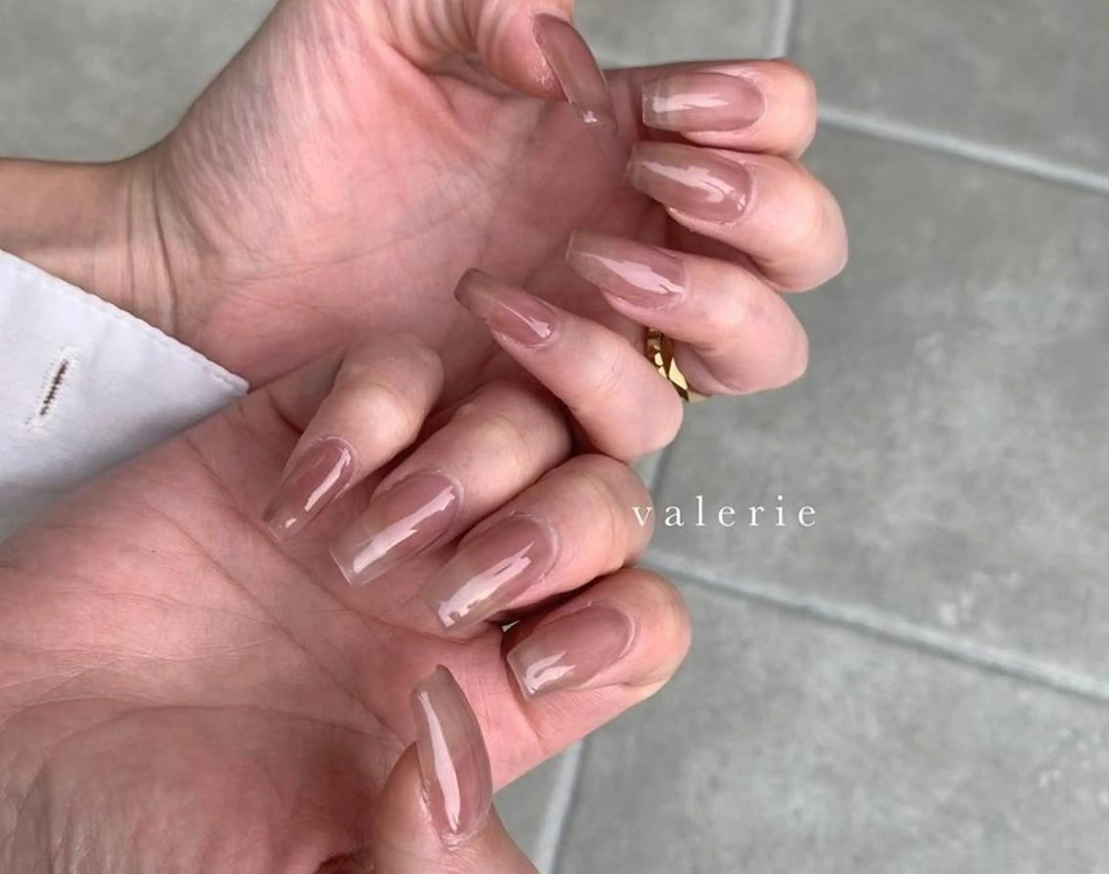 ネイル ニュアンスネイル private nailsalon valerie所属・valerie /  miyuのネイルデザイン