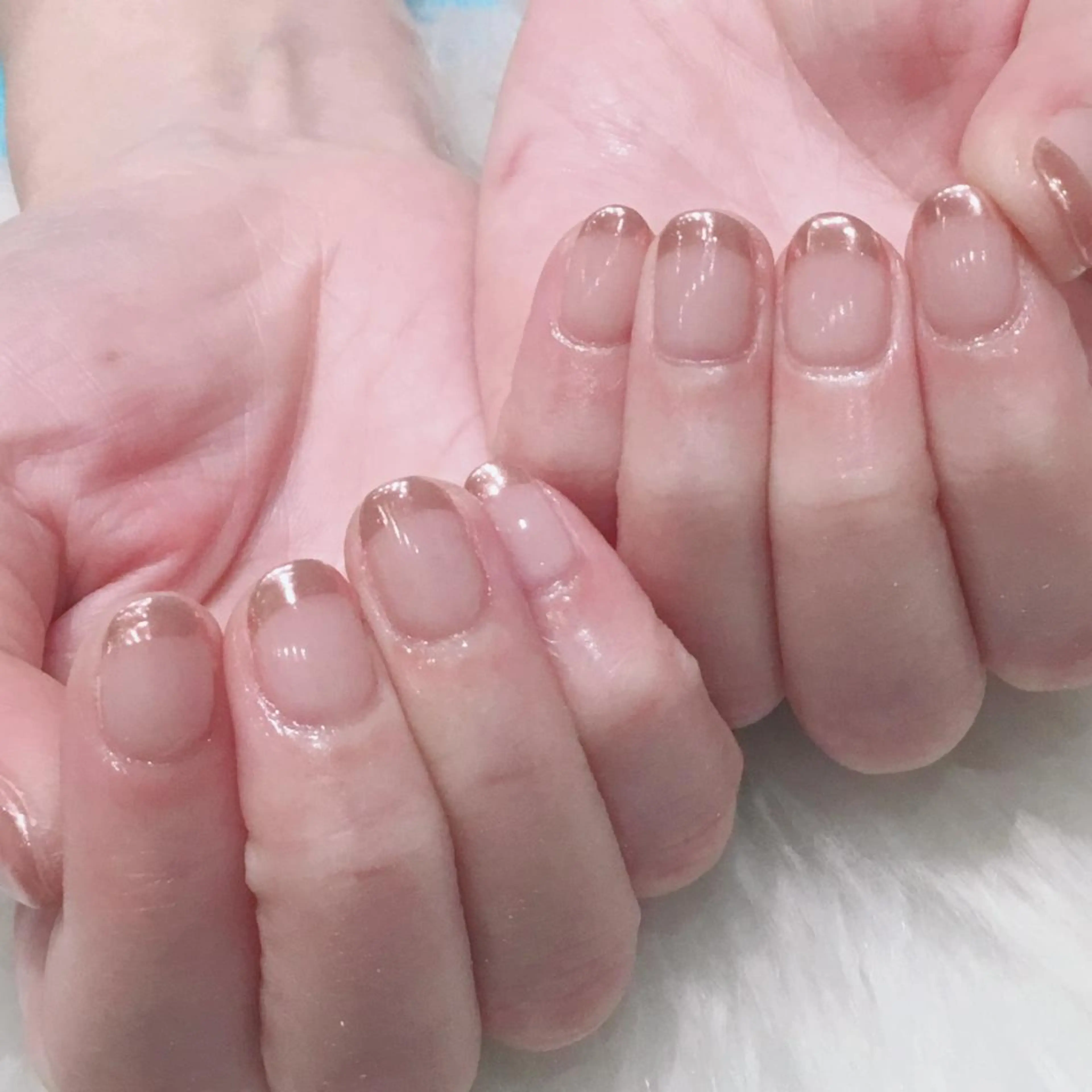 ネイル フレンチネイル ミラーネイル ハンドネイル Kanai Harukaのネイルデザイン