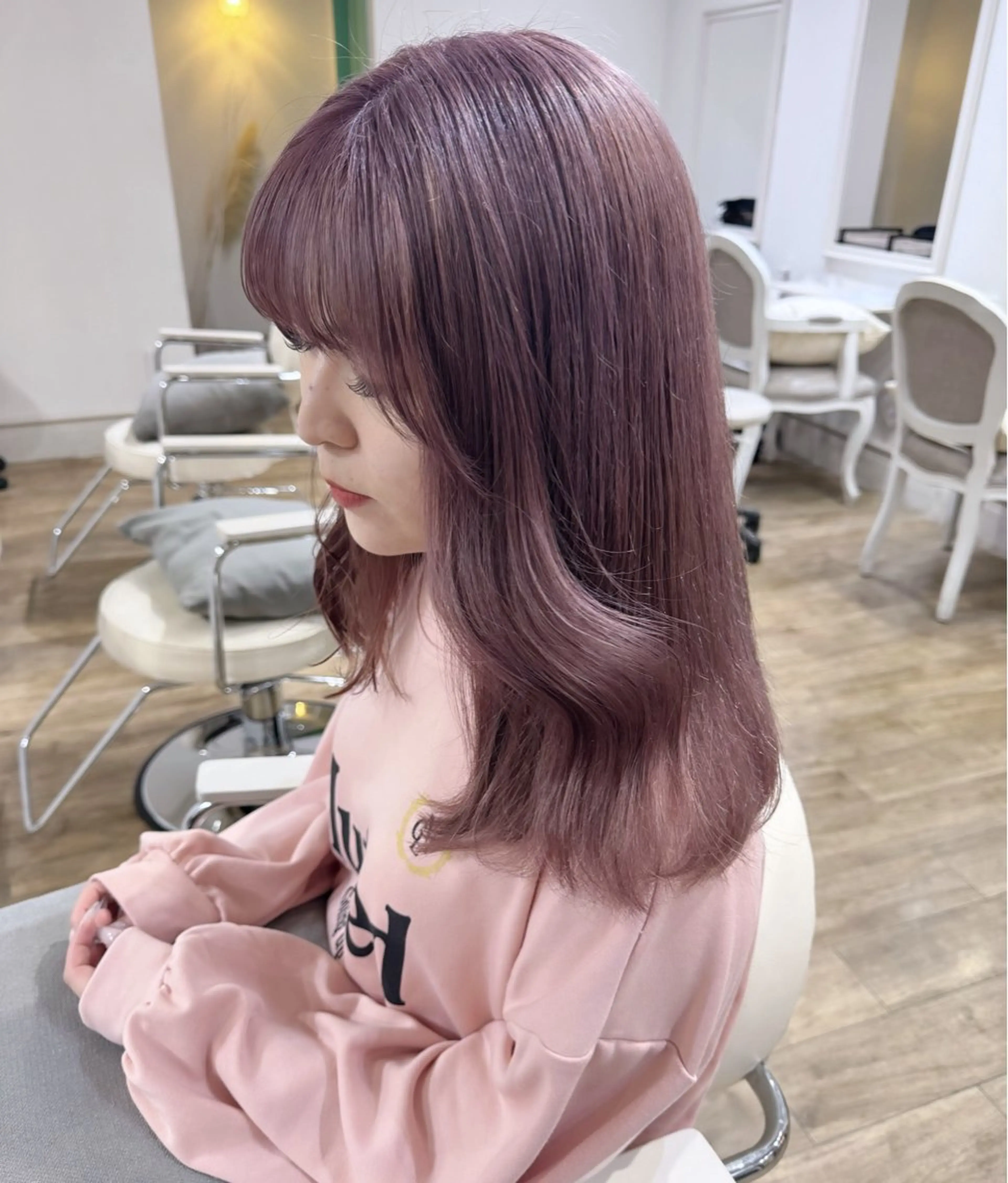 カラー ヘアカラー 🌷柔らかクリーミー 🤍kirari🌷のヘアスタイル