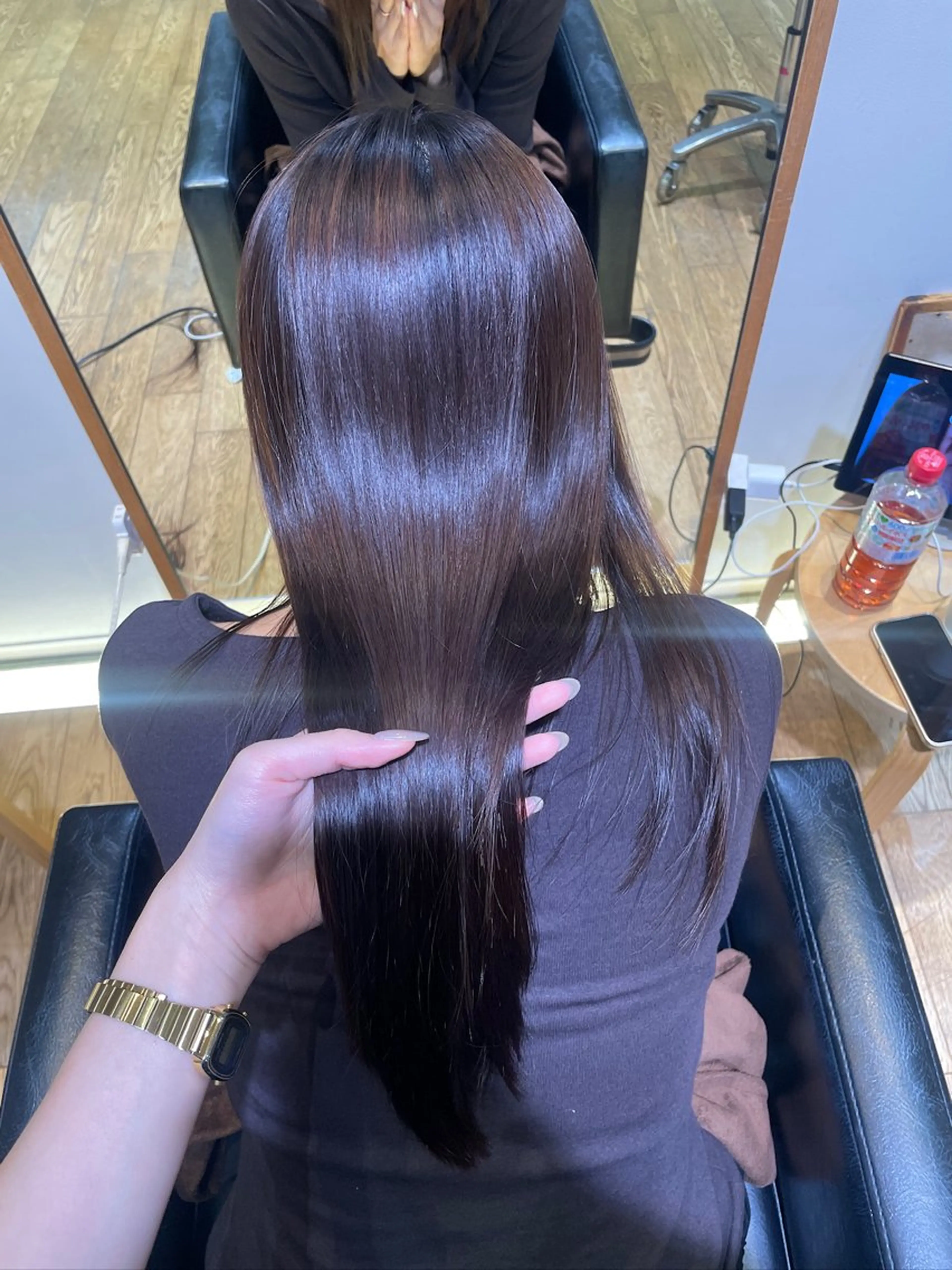 ロング パーマ 縮毛矯正 カット 縮毛矯正 トリートメント 縮毛矯正/レイヤー 🌙ひかるのヘアスタイル