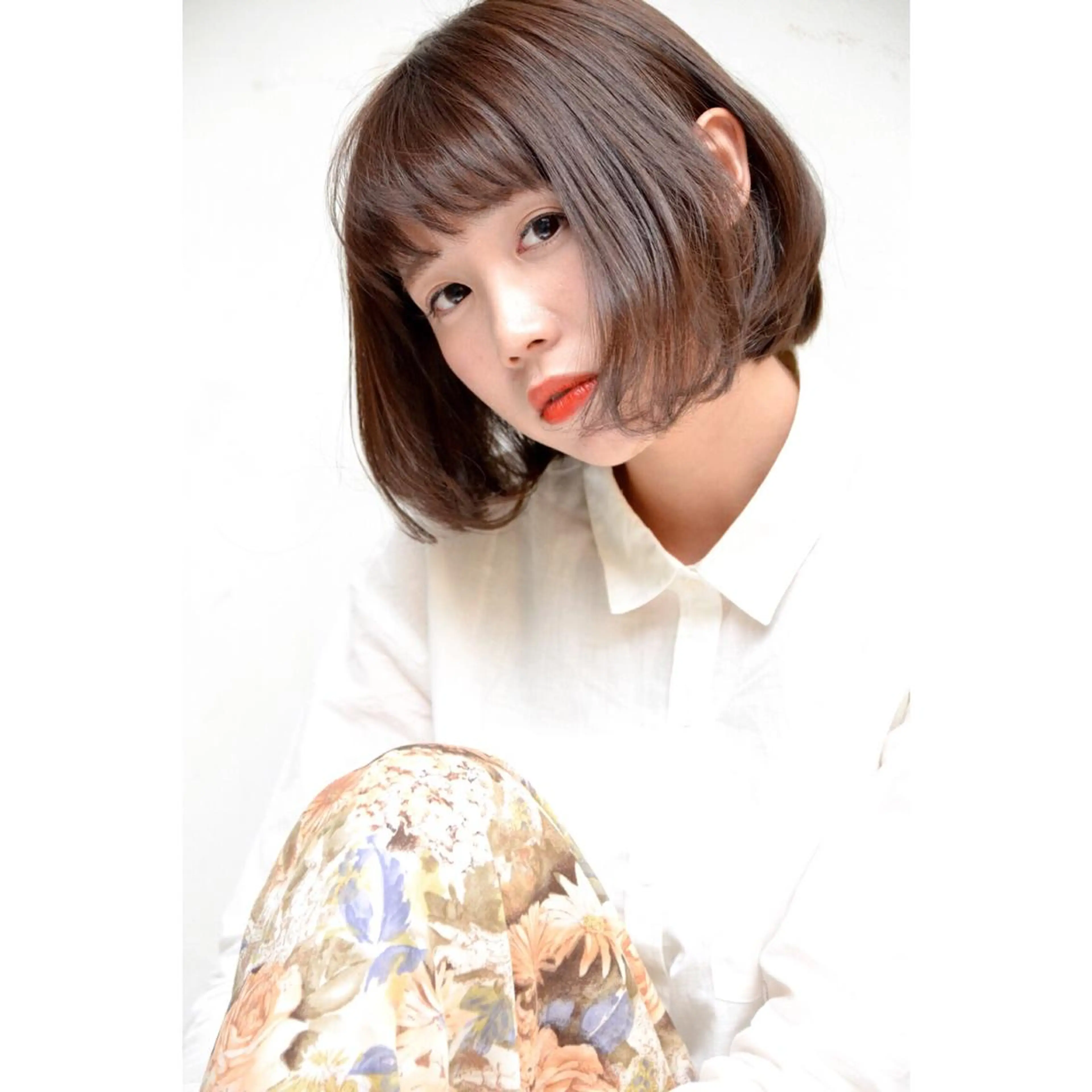 ショート ミディアム カラー 江上拓郎/ショート /酸性ストレートのヘアスタイル