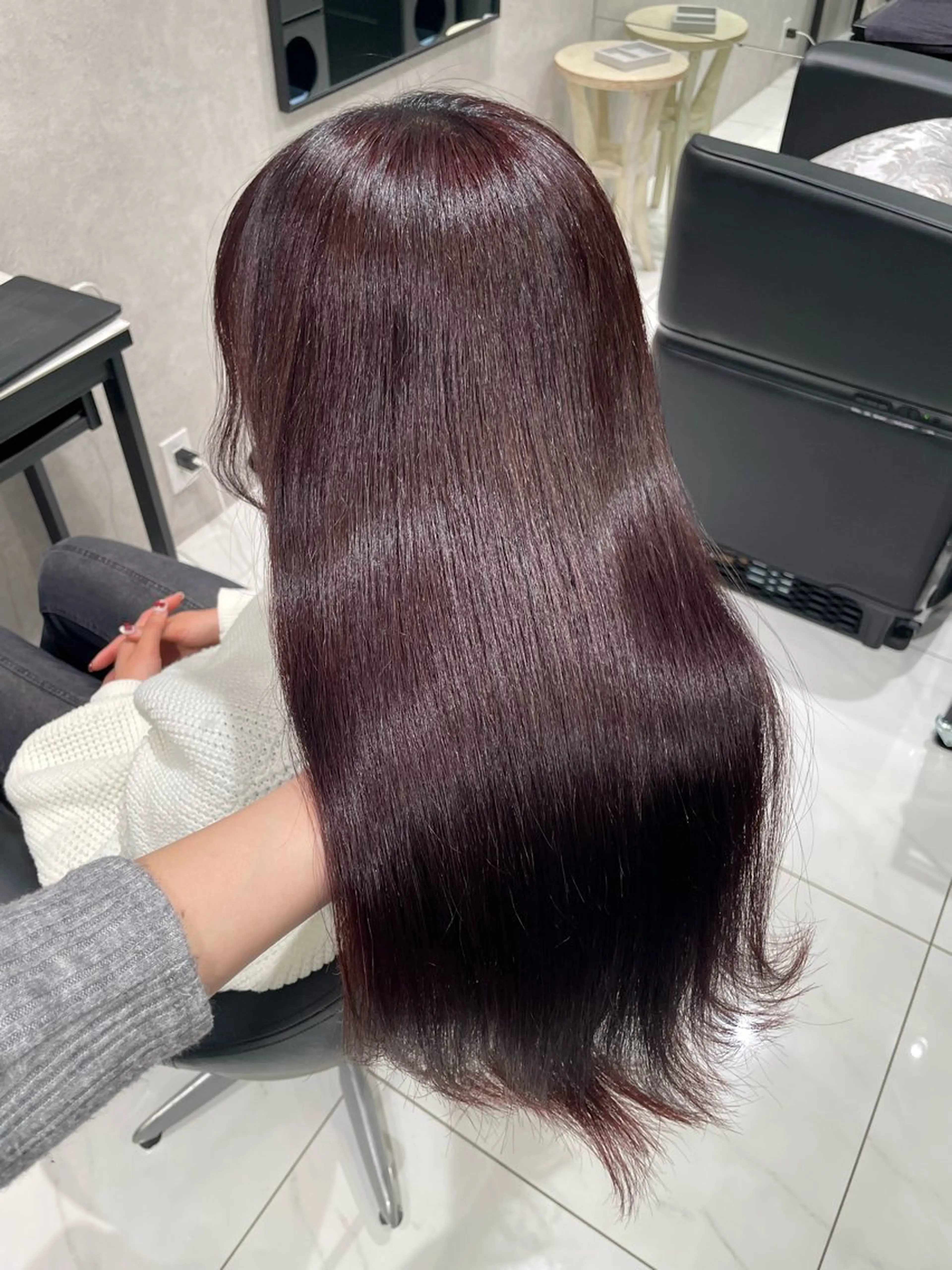 ロング カラー ヘアカラー 内藤 藍夏のヘアスタイル