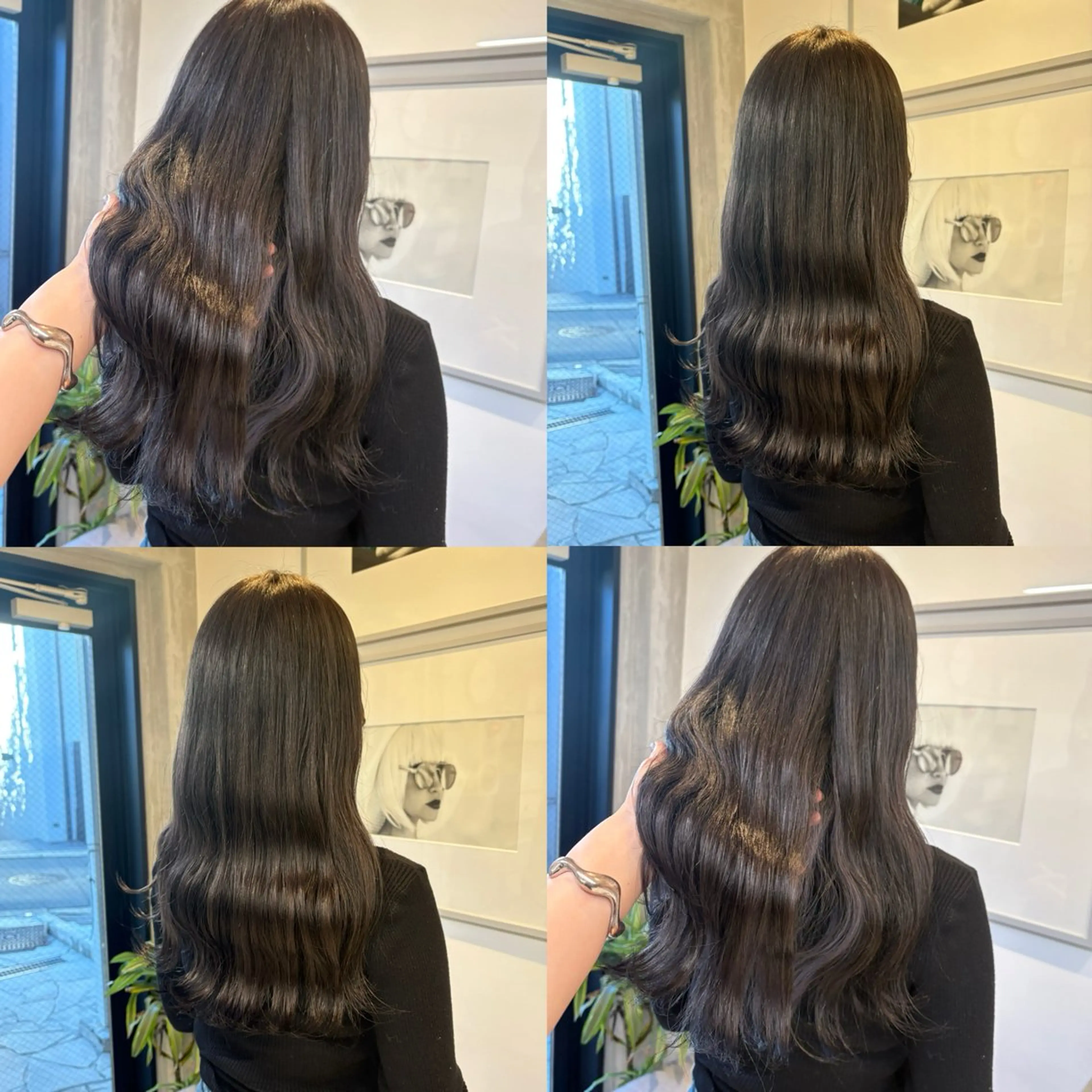 セミロング カラー アッシュ アッシュグレー ブラウンカラー 透明感カラー グレージュ カット ヘアカラー トリートメント ヘッドスパ ヘアセット カジュアルを女っぽく 𝗮𝘆𝗮𝗰𝗼のヘアスタイル