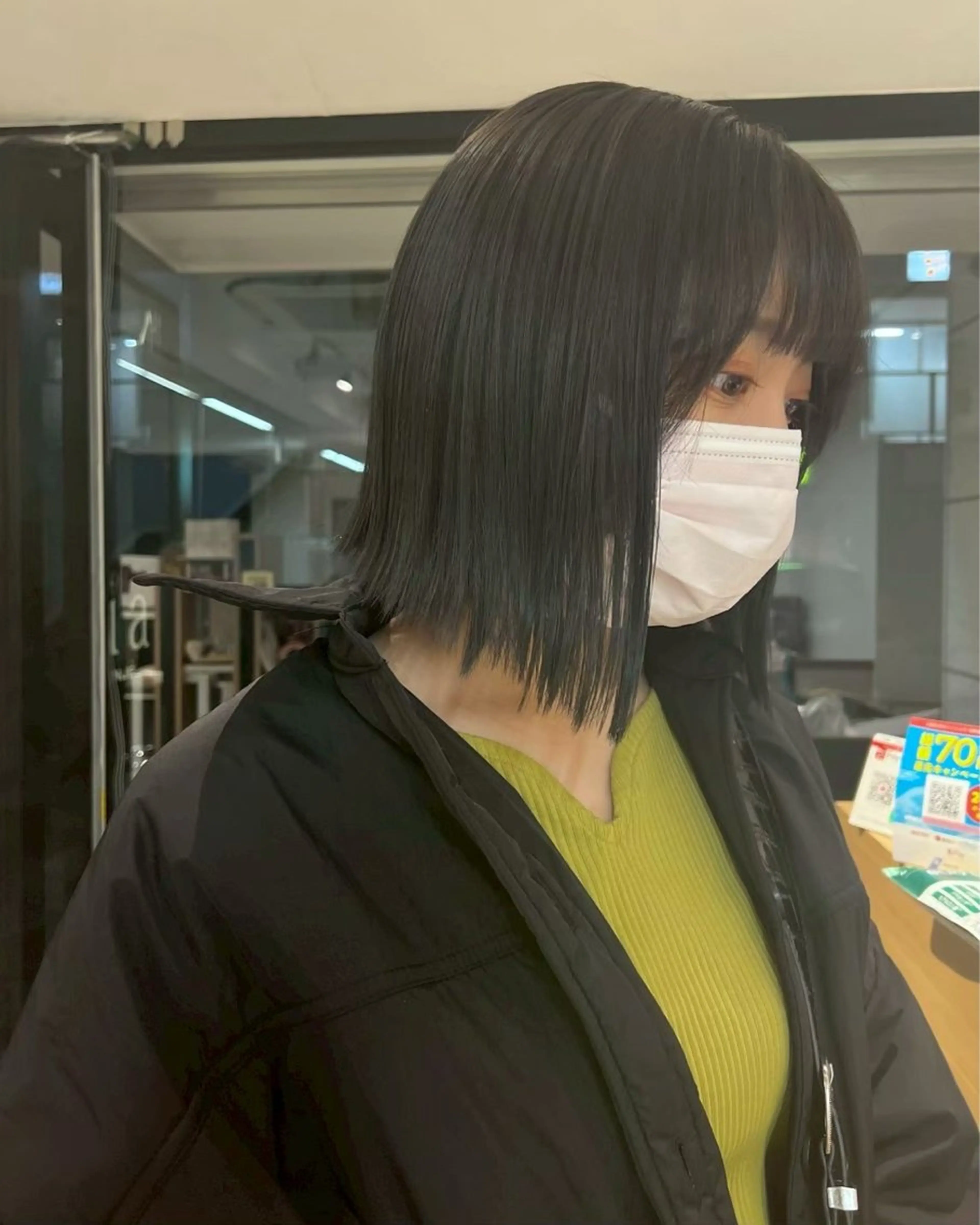 ミディアム カラー カット ヘアカラー トリートメント ボブ/透明感カラー /さちかのヘアスタイル