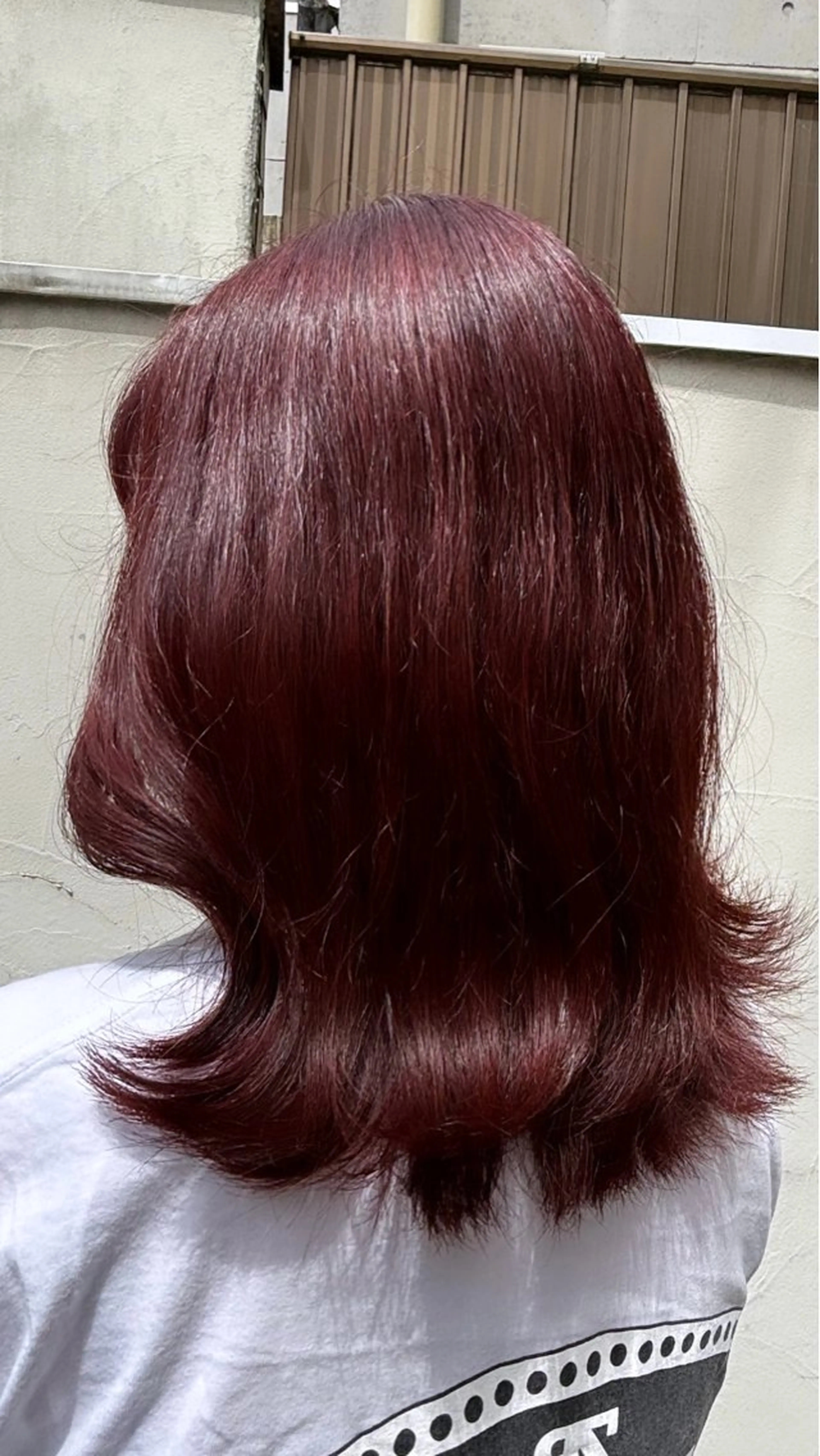 セミロング カラー レッドカラー ヘアカラー 🌙Ash中目黒 坪内沙月🌙のヘアスタイル