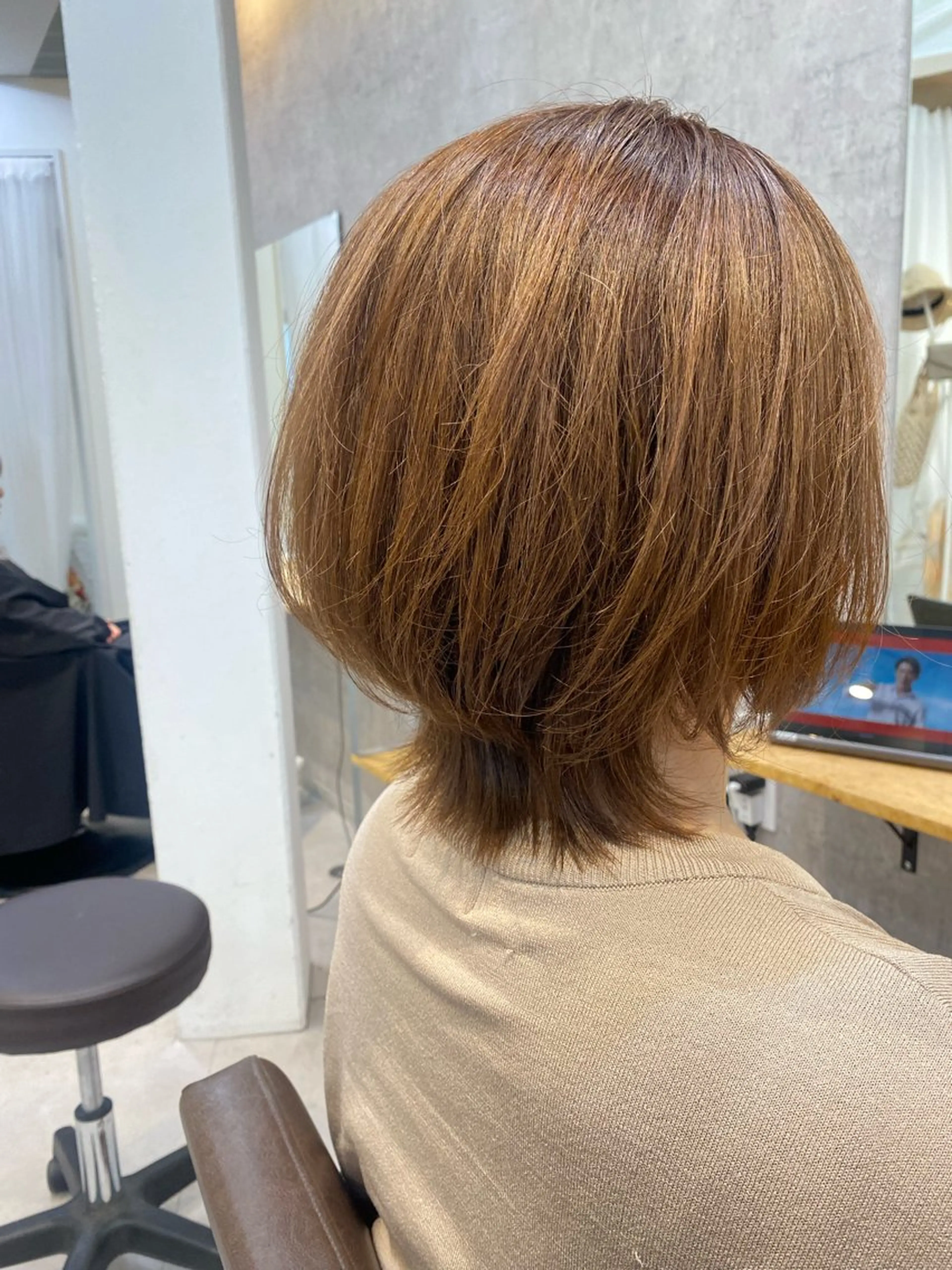 ミディアム カラー カット ヘアカラー トリートメント Dxxxx III所属・女性目線の大人 メンズ*Ayakaのヘアスタイル