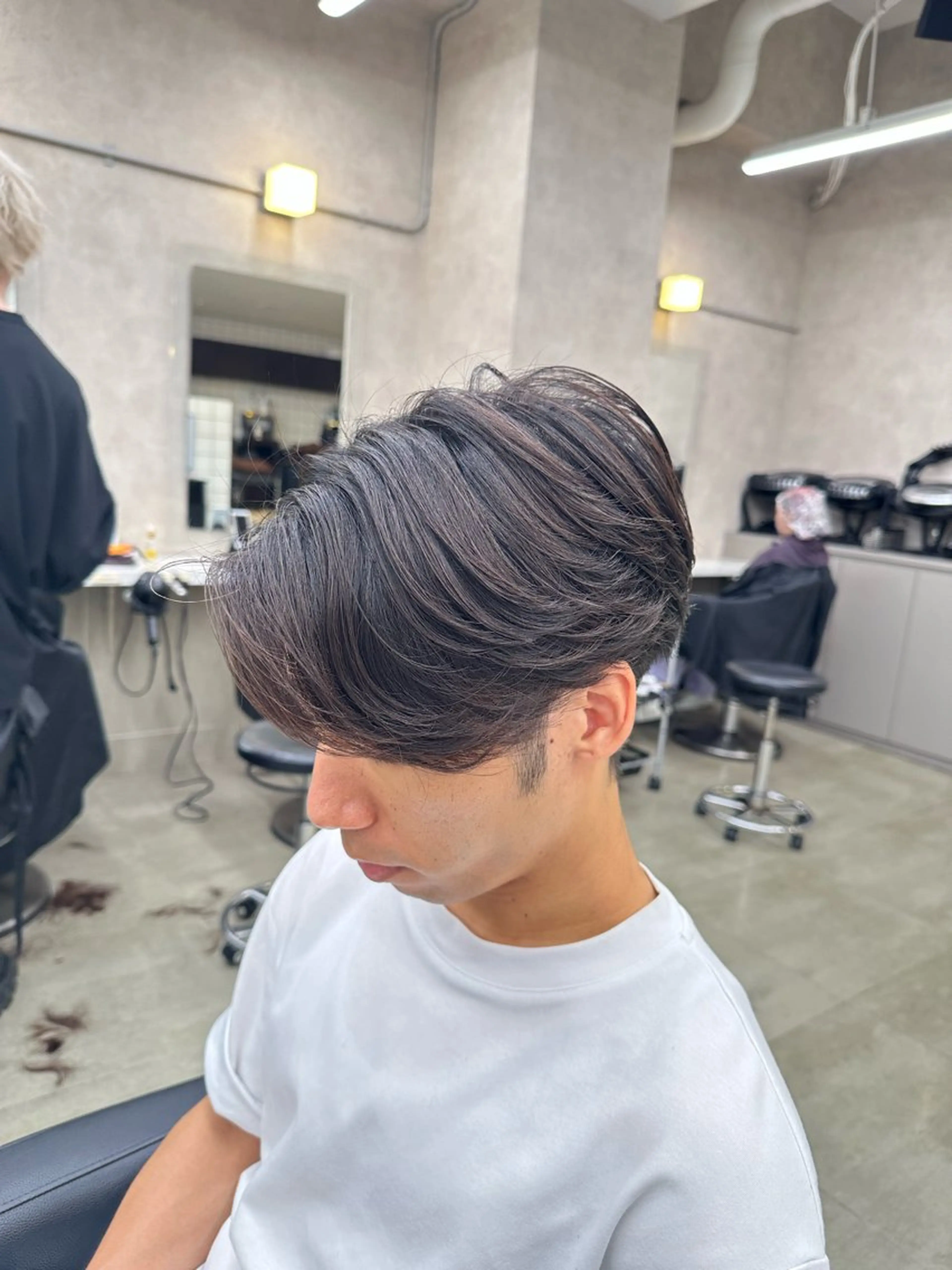 ショート パーマ カット パーマ トリートメント ヘアセット 🟦ニュアンス/メン ズパーマ横浜🟦のヘアスタイル