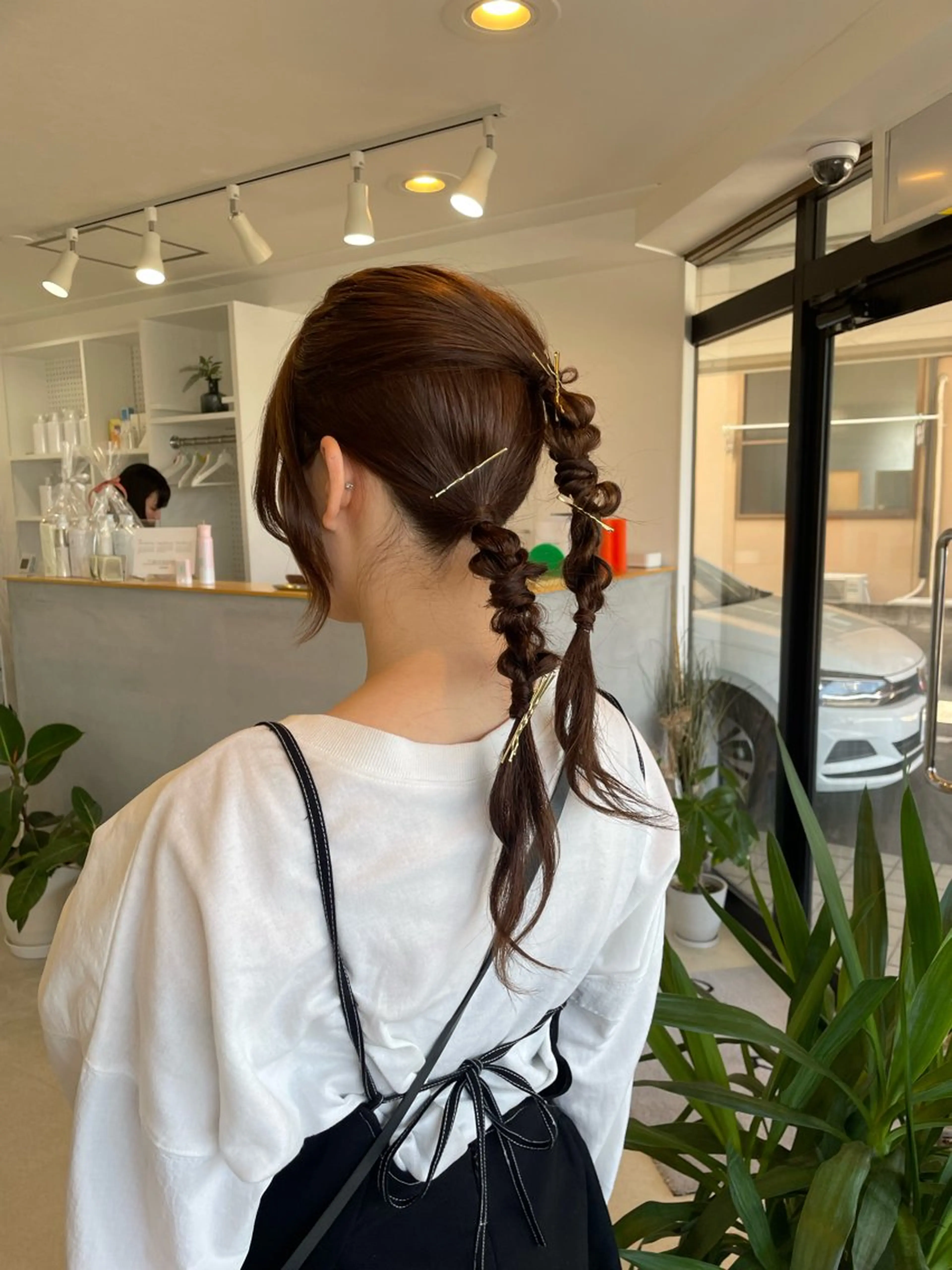 セミロング ヘアアレンジ ヘアセット 前川 瑞希のヘアスタイル