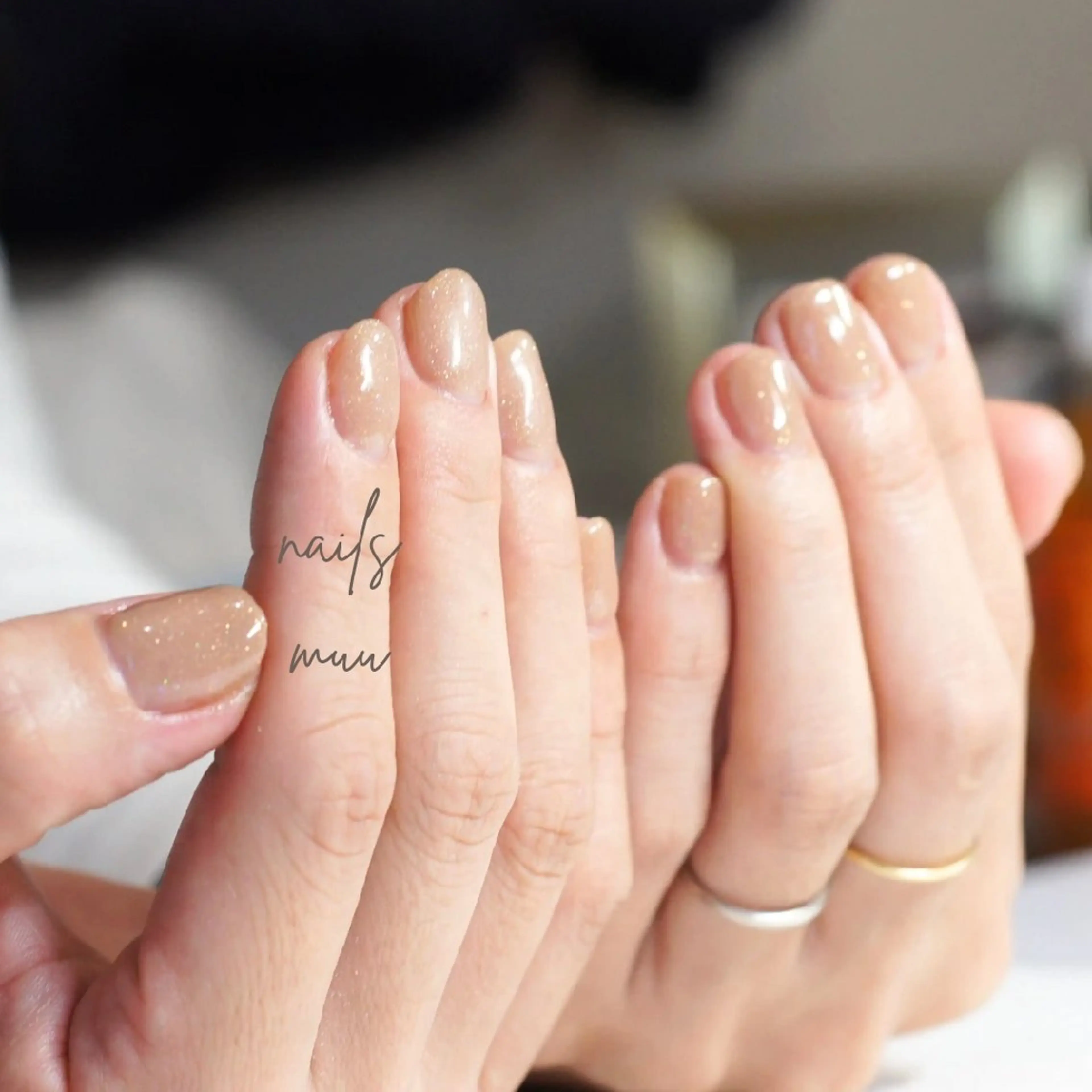 ネイル フラッシュネイル ワンカラーネイル ハンドネイル nails muu まゆのネイルデザイン