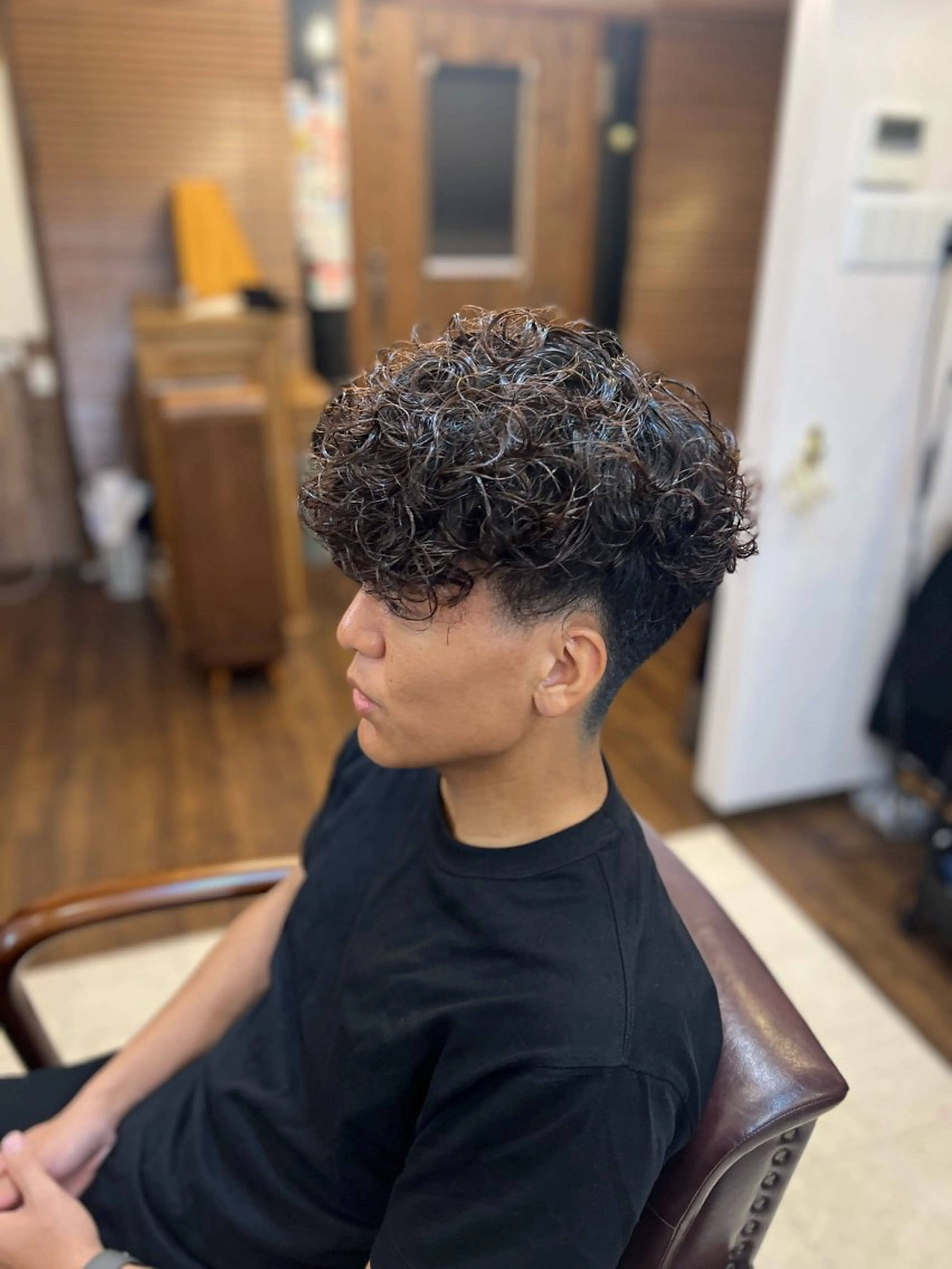 ショート パーマ Nest room所属・きゅう ふみのヘアスタイル