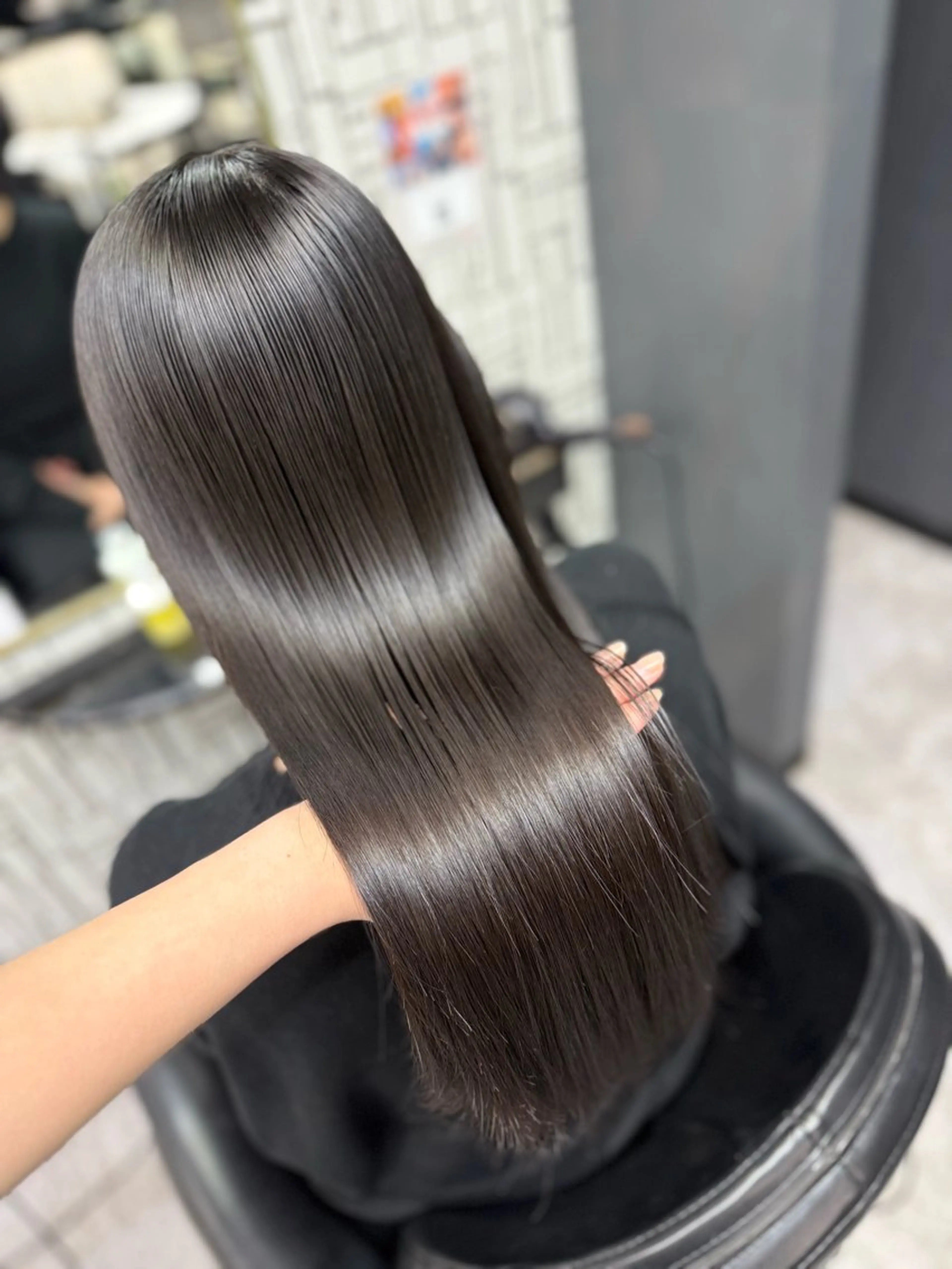 ロング 髪質改善 トリートメント arose久留米所属・山中 莉乃のヘアスタイル