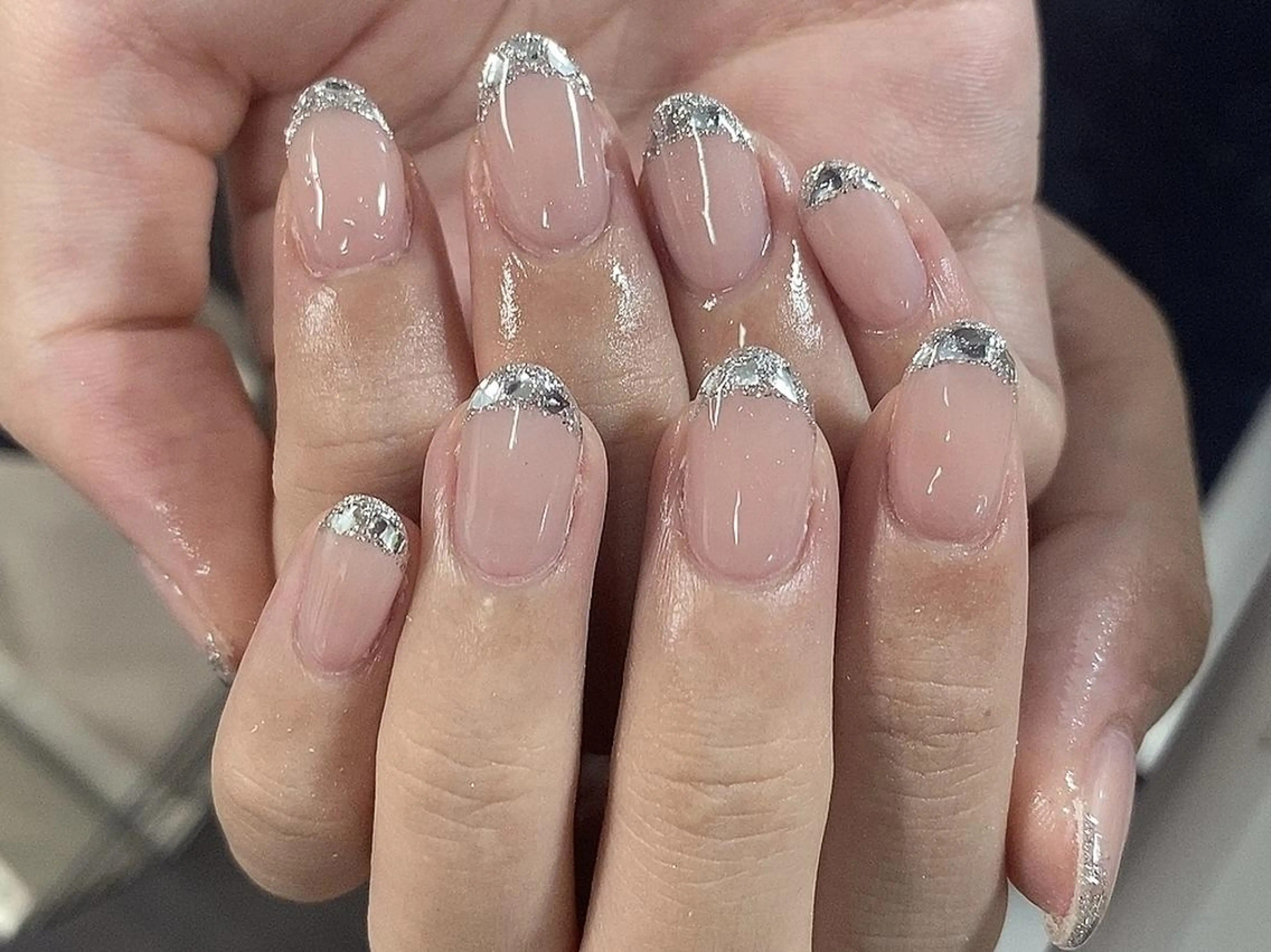 ネイル アートネイル オーロラネイル ガーリー キラキラネイル 韓国ネイル ハンドネイル ハンドケア Diamond 🚢のネイルデザイン