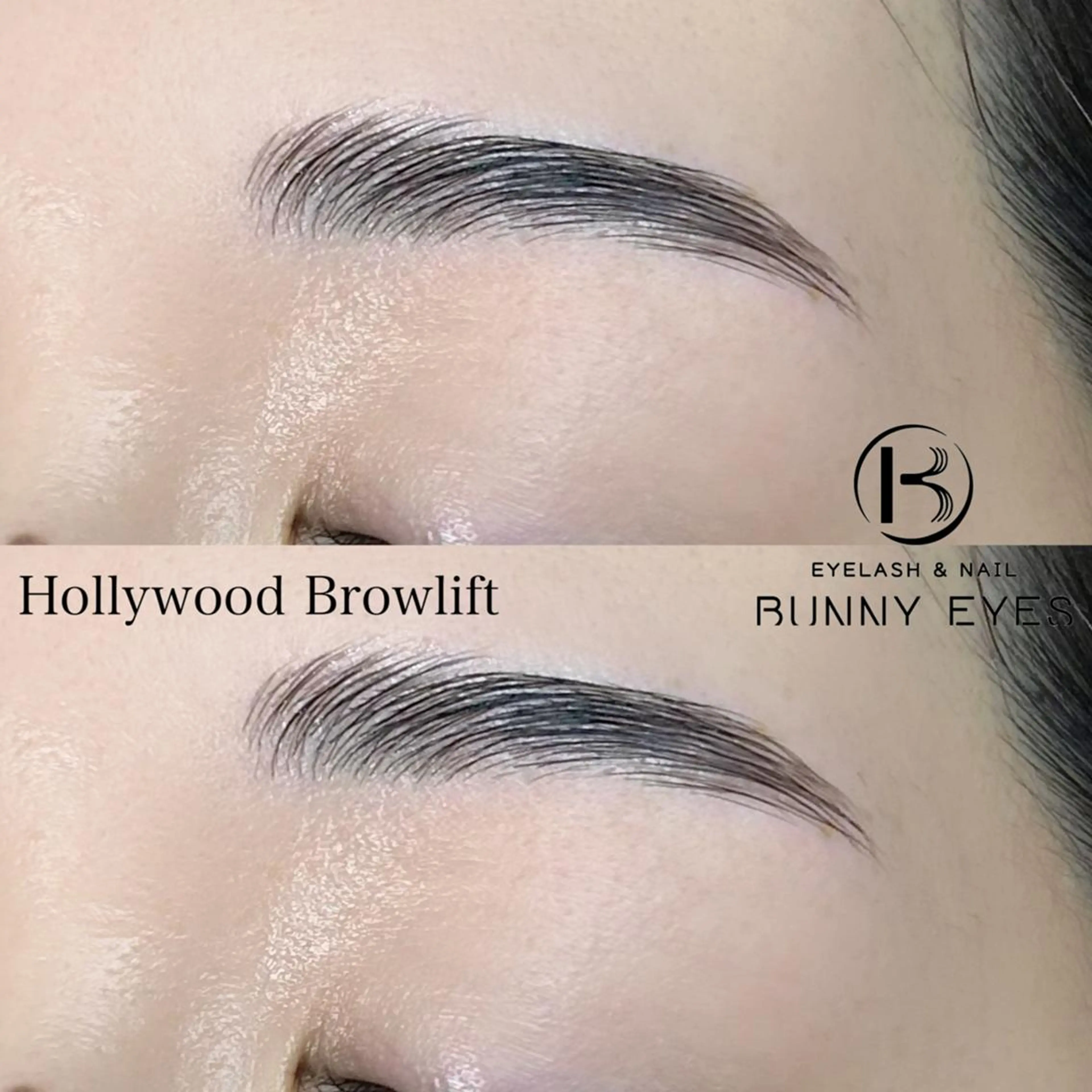 アイブロウ ハリウッドブロウリフト バニーアイズ 銀座のマツエク・マツパデザイン