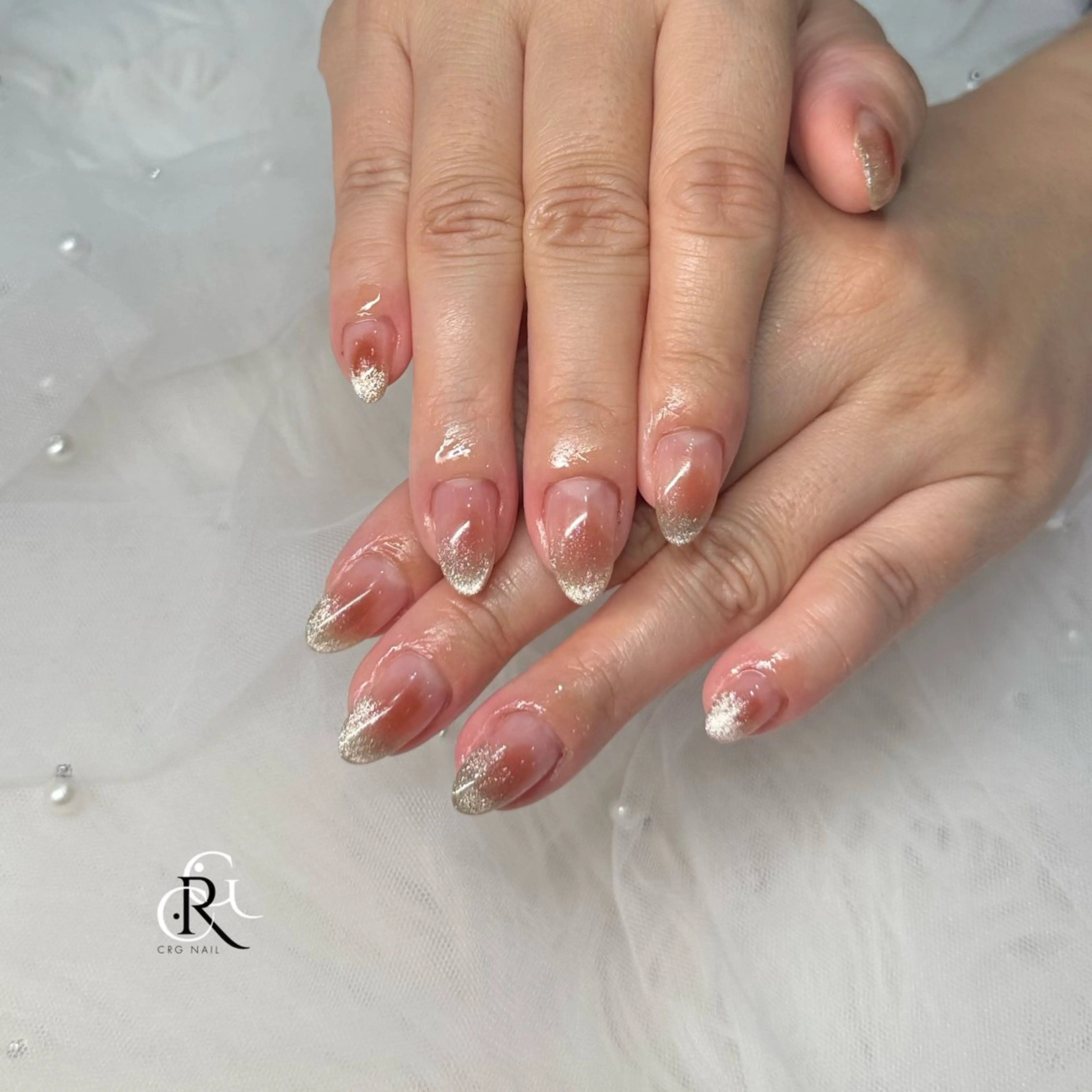 ネイル チークネイル マグネットネイル ハンドネイル 美フォルム✨ CRG　RURIのネイルデザイン