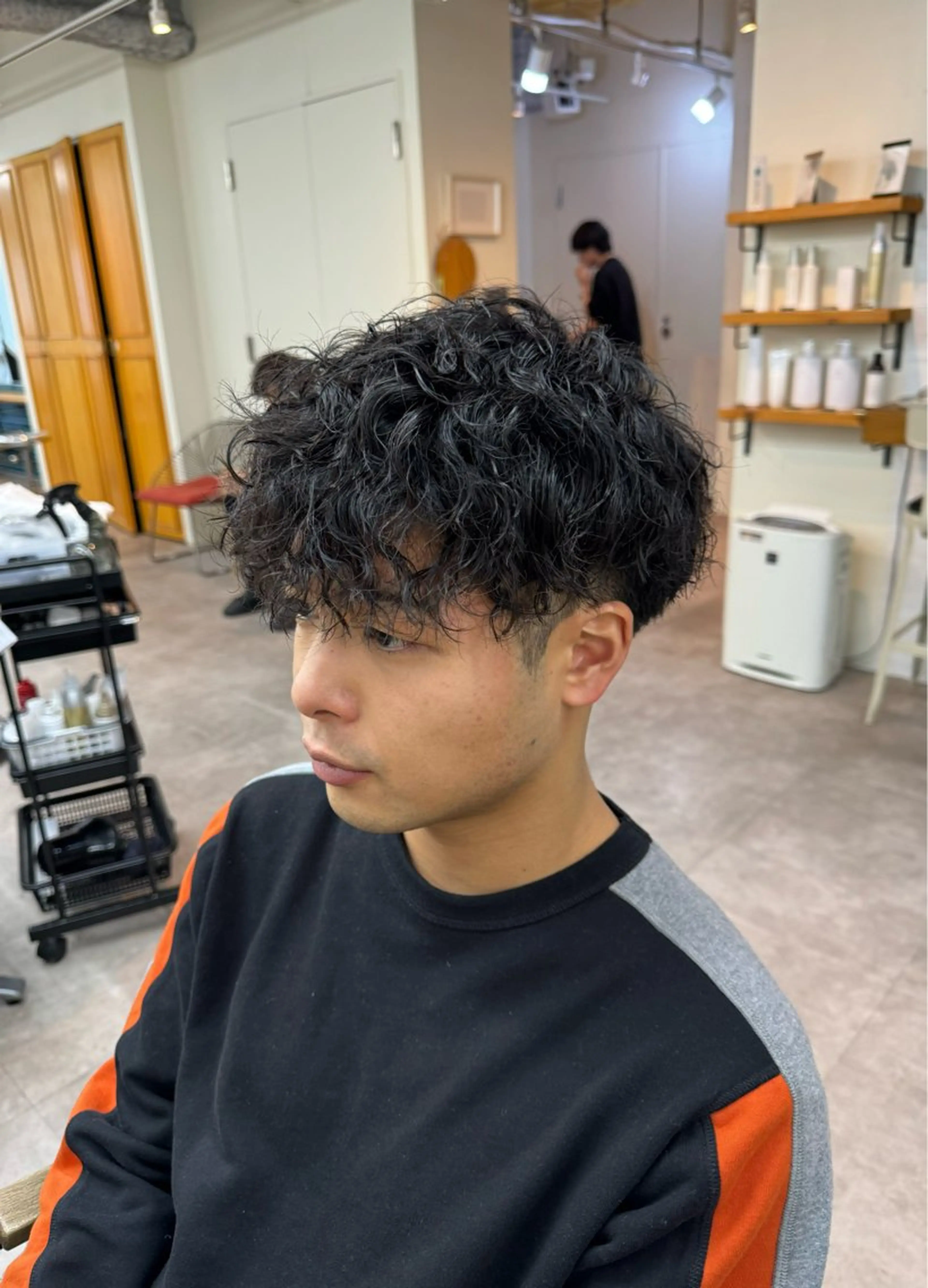 パーマ メンズ メンズパーマ ツイストスパイラルパーマ スパイラルパーマ カット パーマ トリートメント シャドウパーマ/ 波巻パーマYu-Kiのヘアスタイル