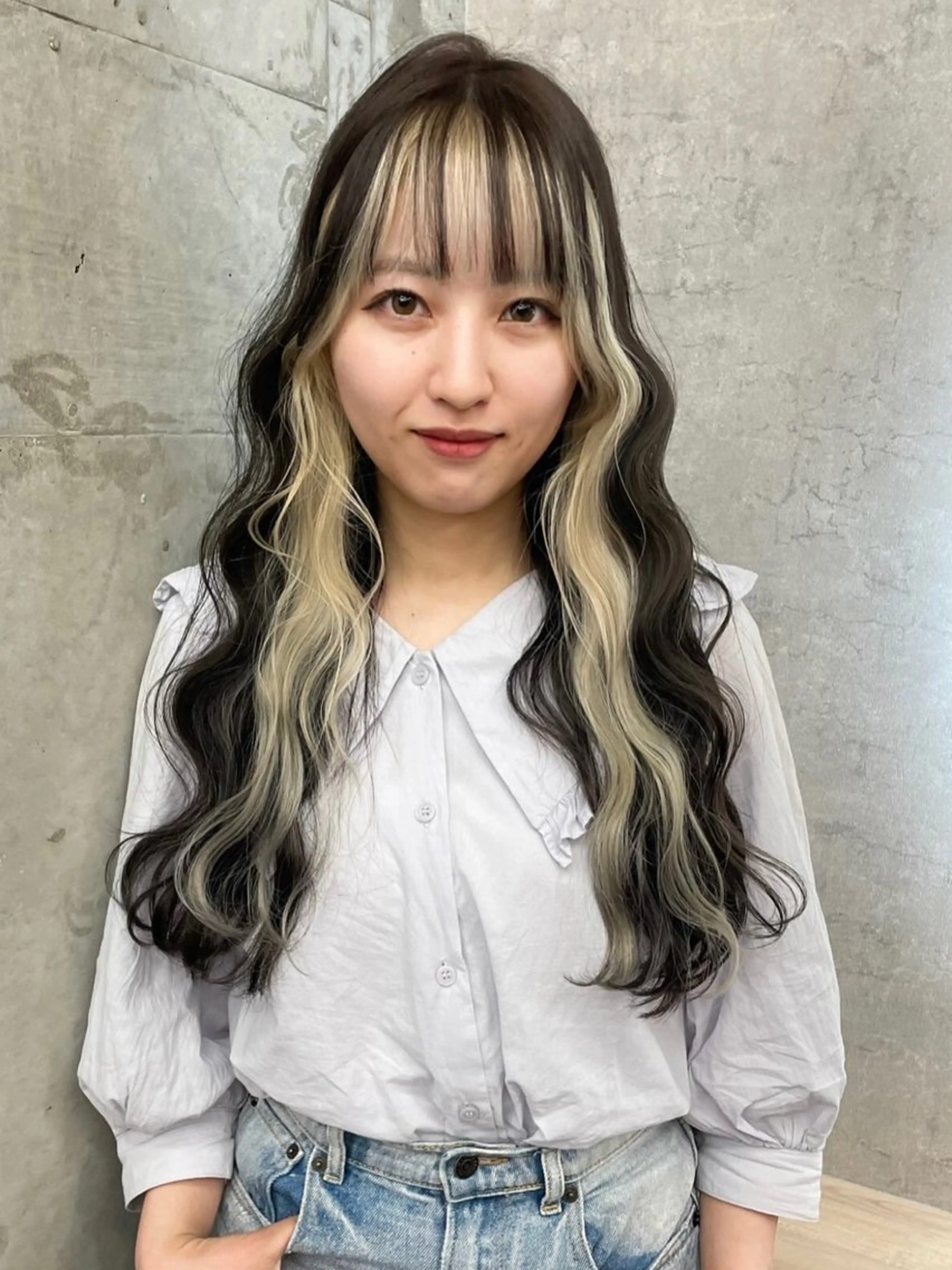 ロング カラー ブリーチ ブロンド ハイトーンカラー ブリーチ/ベージュ 💕/momoaのヘアスタイル