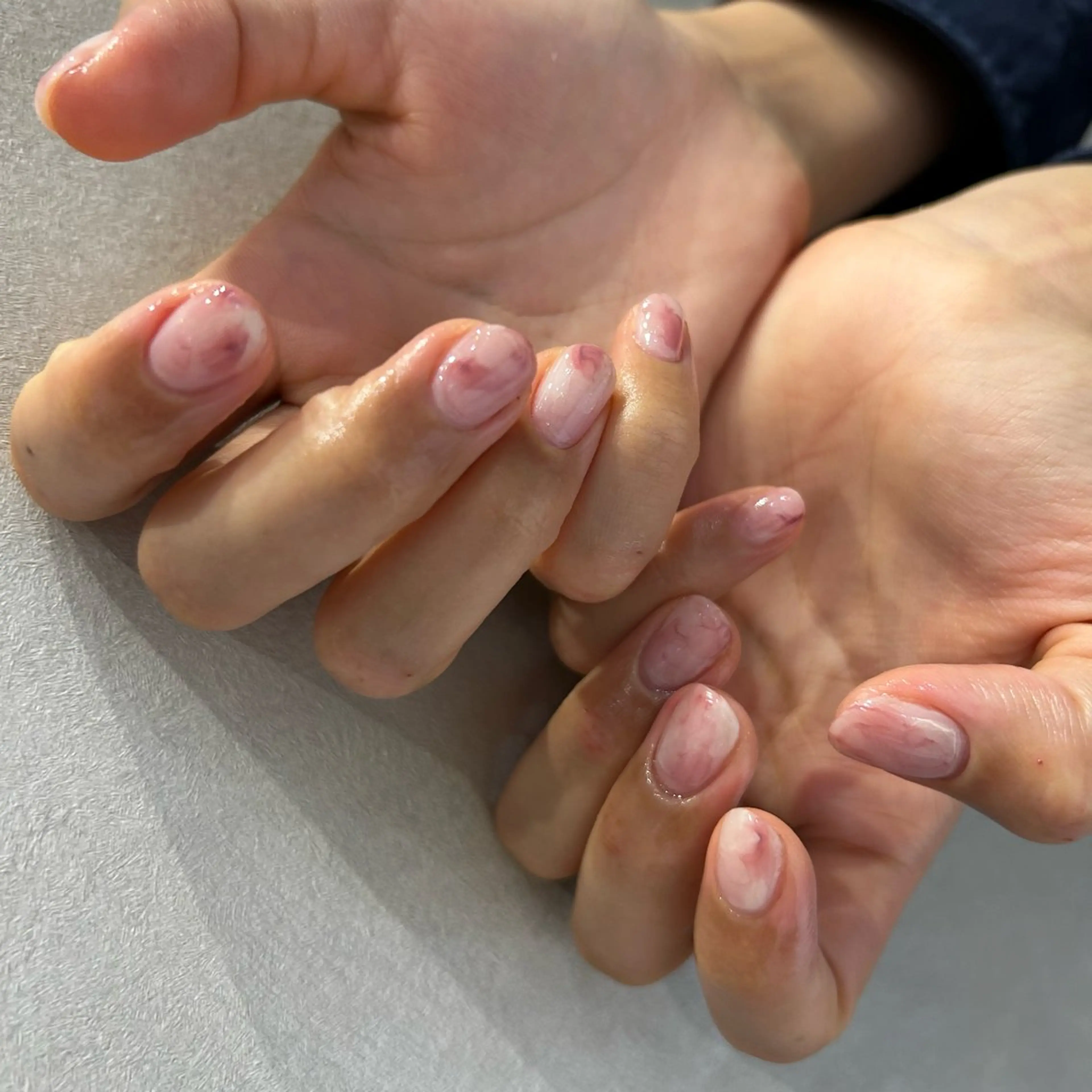 ネイル ニュアンスネイル ハンドネイル nail&care salon soa所属・soa/美容液ケアで 自爪を育てるネイルのネイルデザイン