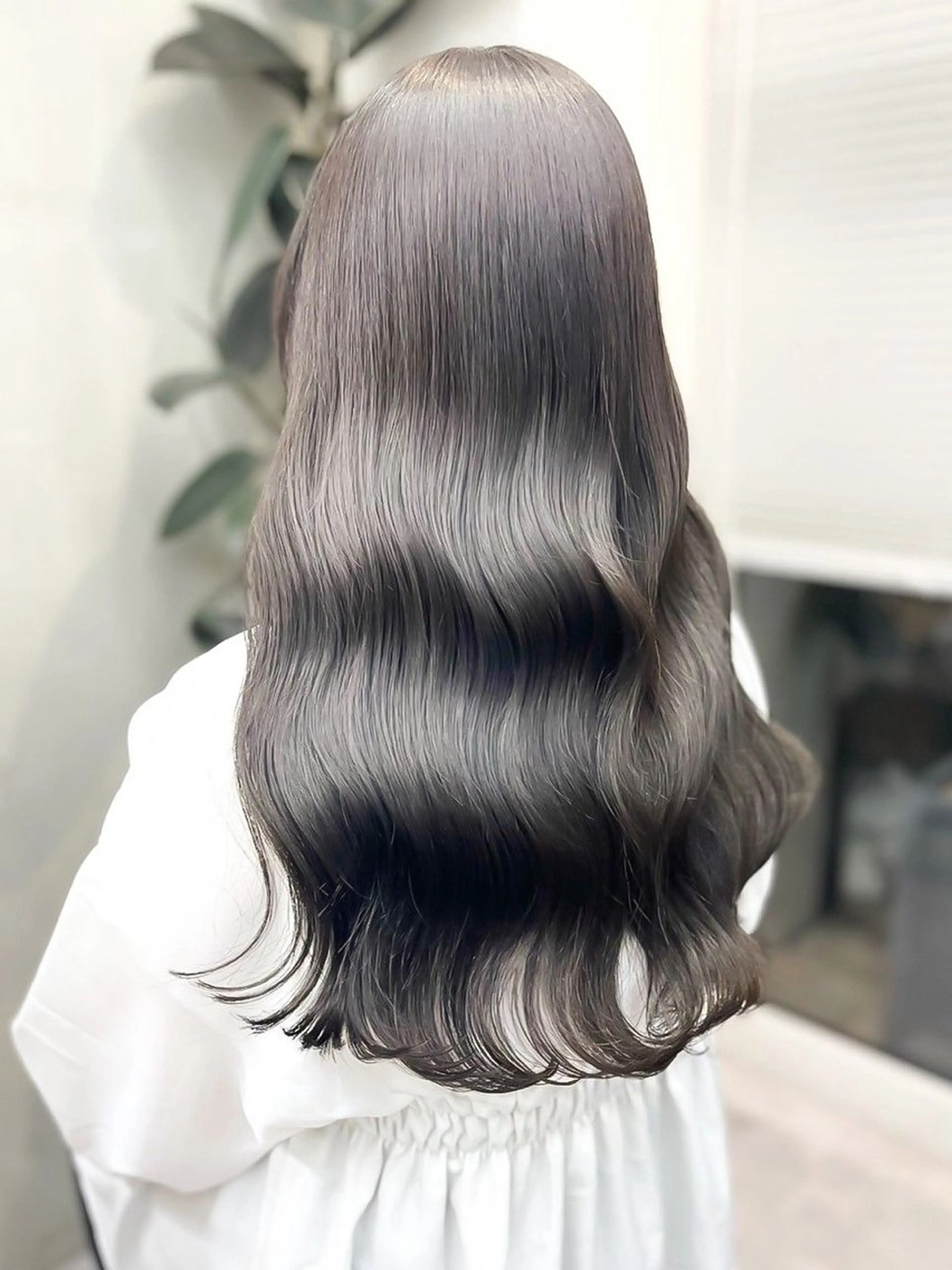 ロング カラー カット トリートメント 艶カラー/縮毛矯正／ 鴨川育弥のヘアスタイル