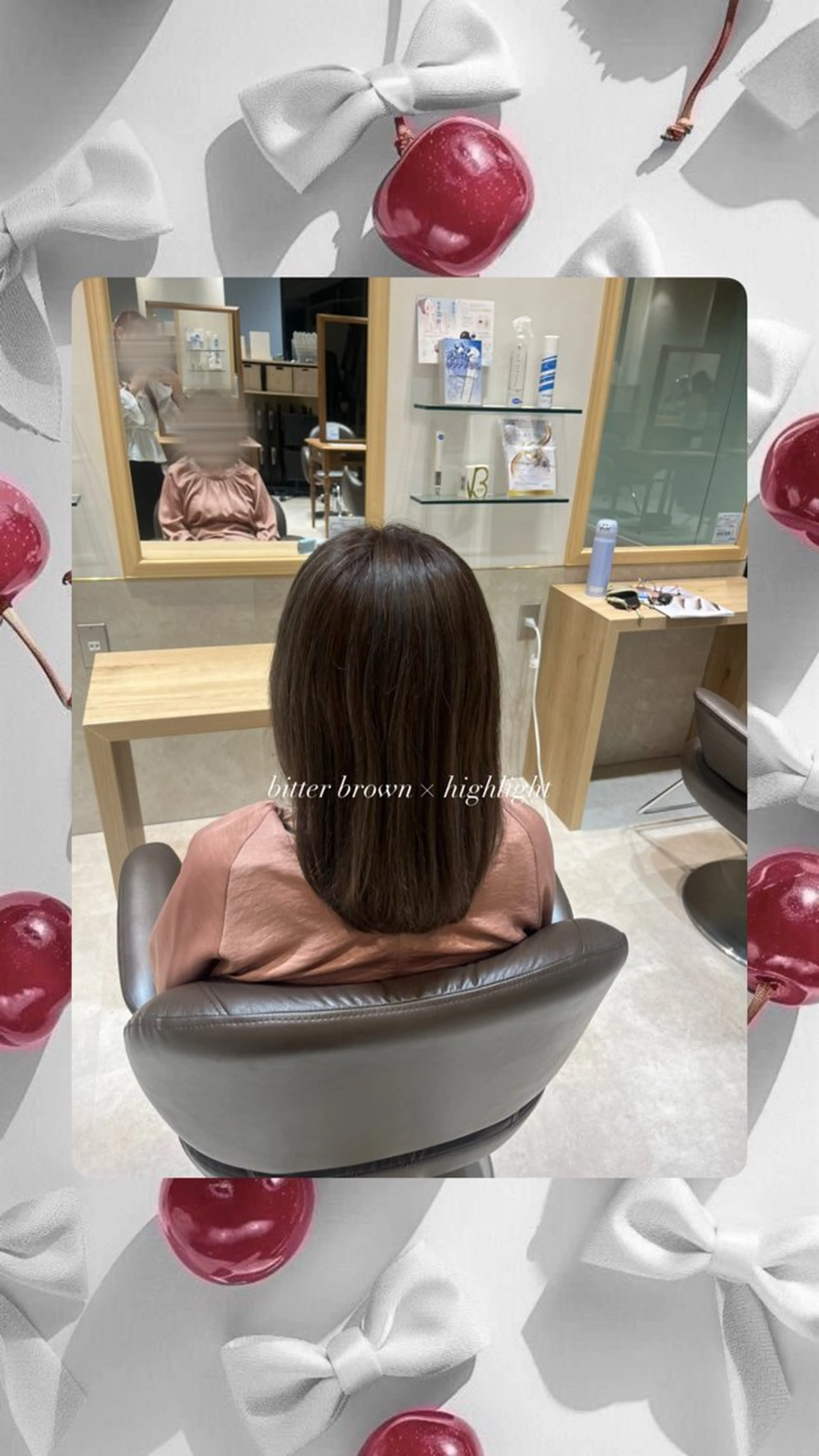 セミロング カラー 阪口 優希のヘアスタイル