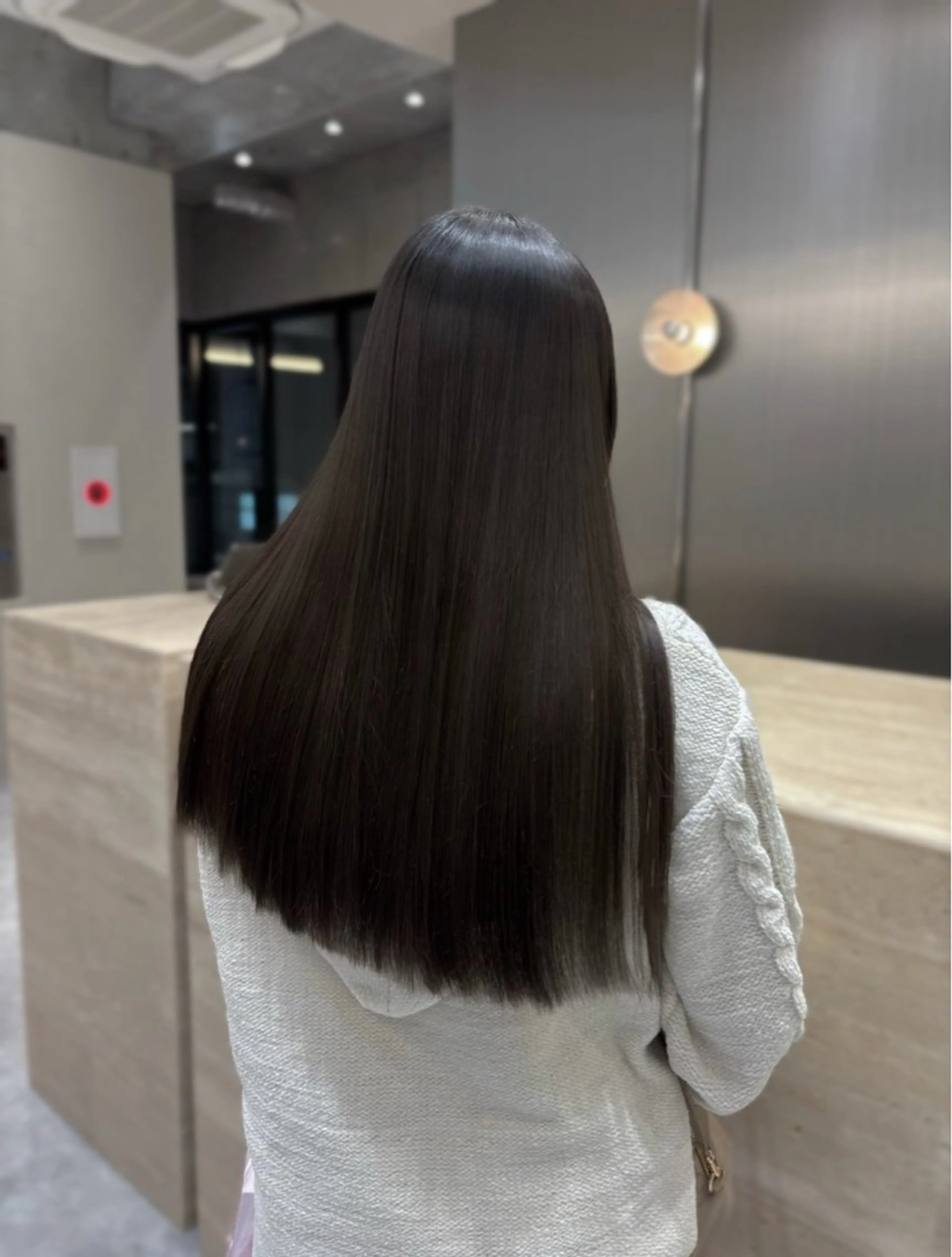 ロング カラー 酸性ストレート カット 縮毛矯正 ナツミ/透明感カラー /酸性ストレートのヘアスタイル