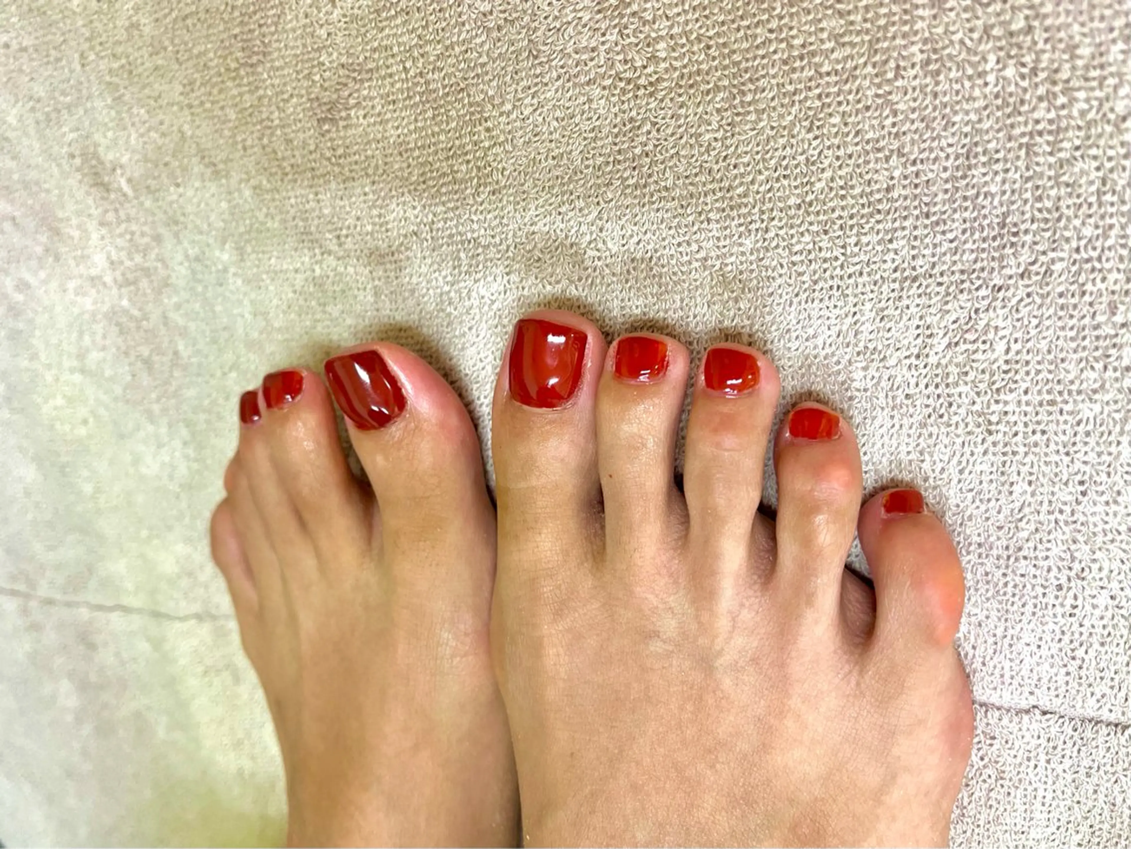 （オフ込み）フットネイルの写真