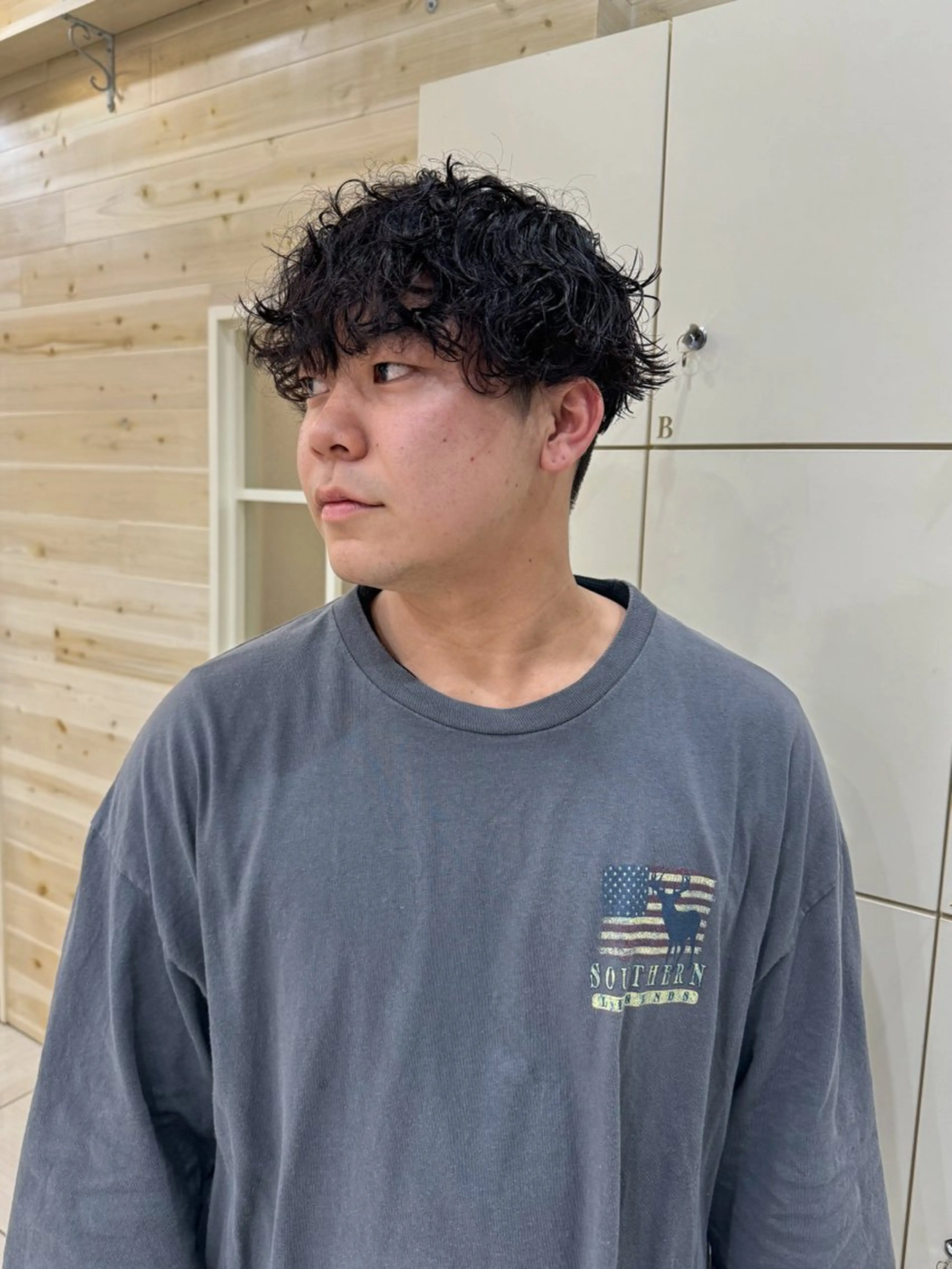 パーマ メンズ カット パーマ Seeknext // Rukaのヘアスタイル