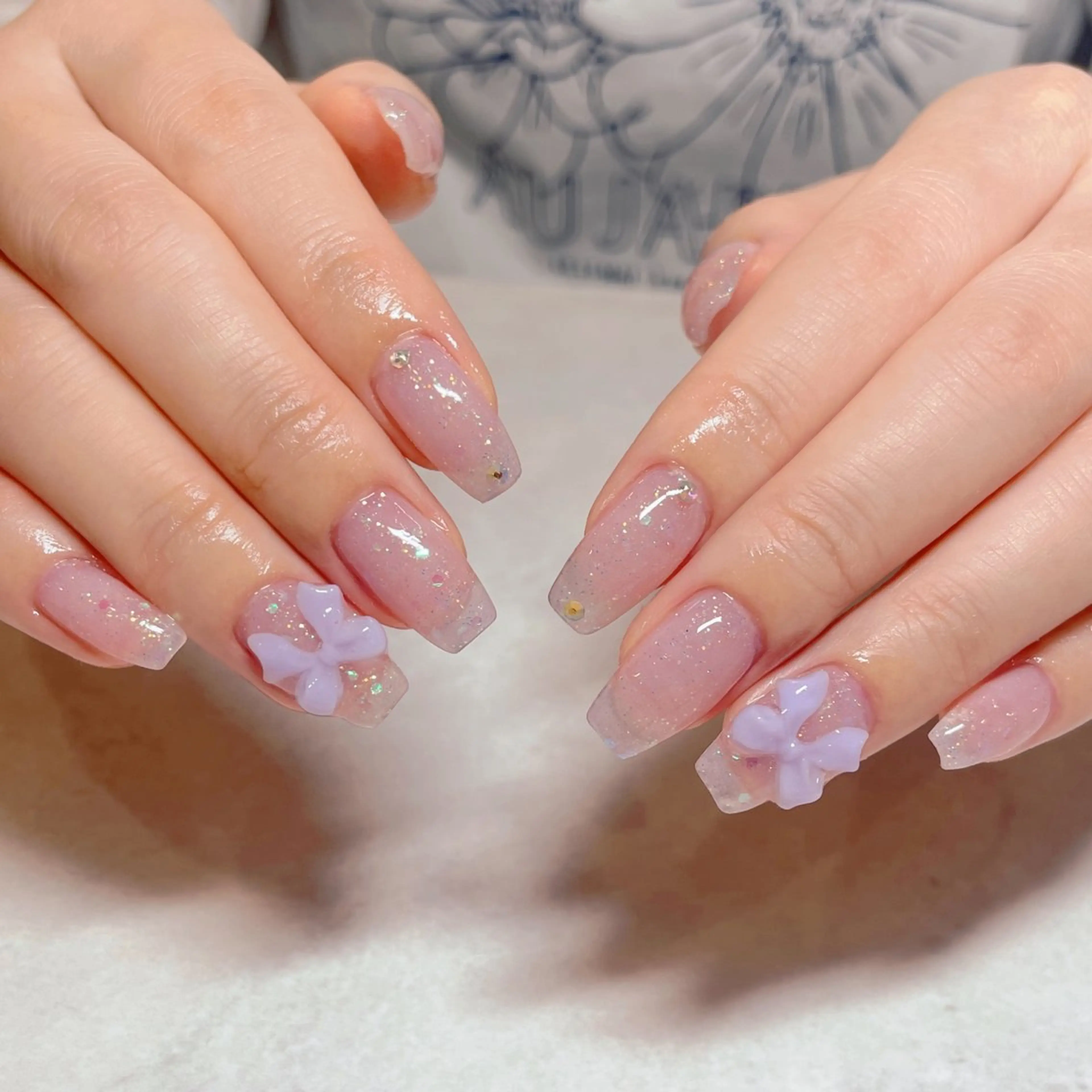 ネイル 0203ムニムサン 💙Honokaのネイルデザイン