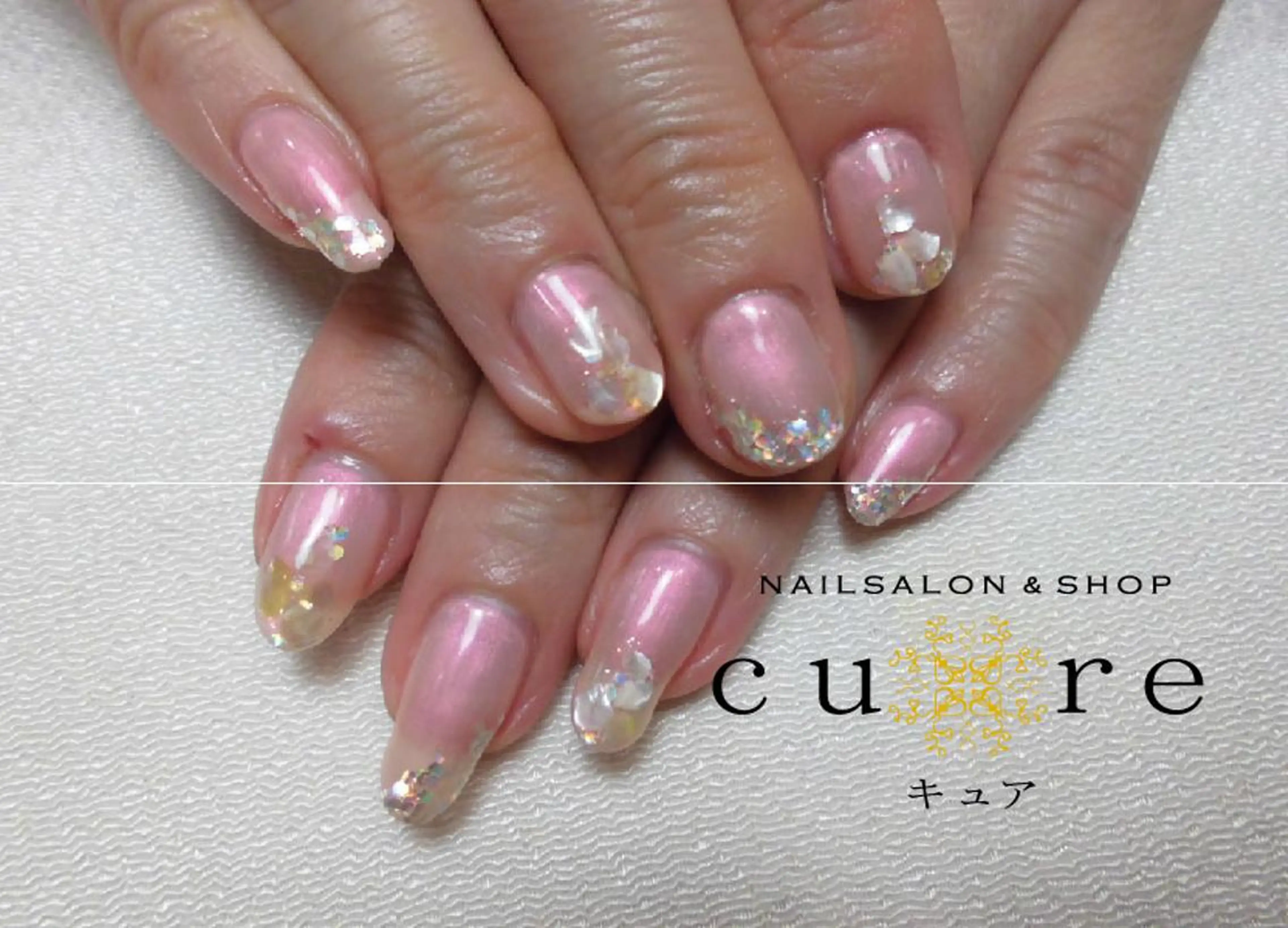 ミディアム ネイル ハンドネイル ネイルサロン Cureのネイルデザイン