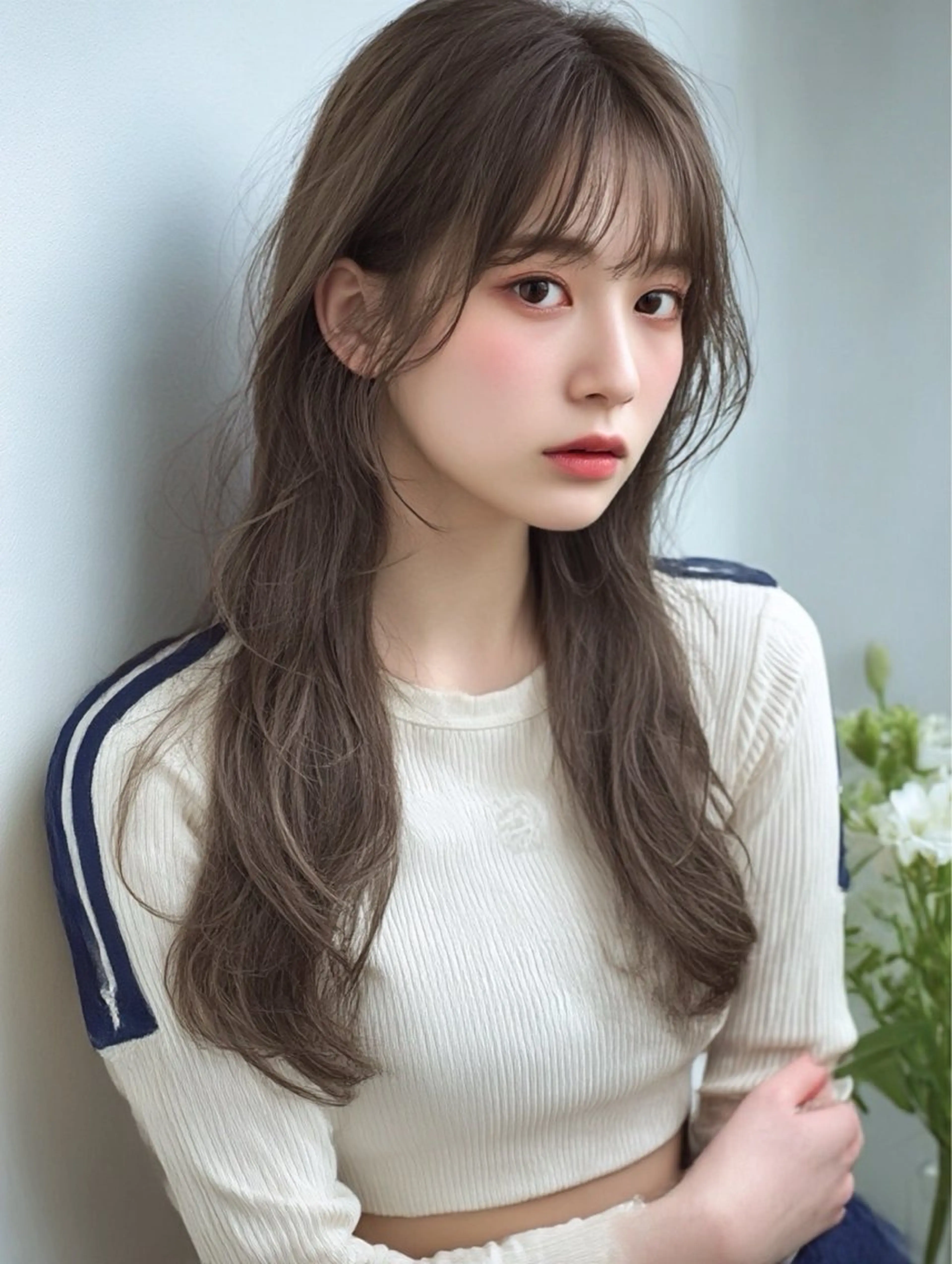 ロング カラー カット ヘアカラー トリートメント 米本 匠のヘアスタイル