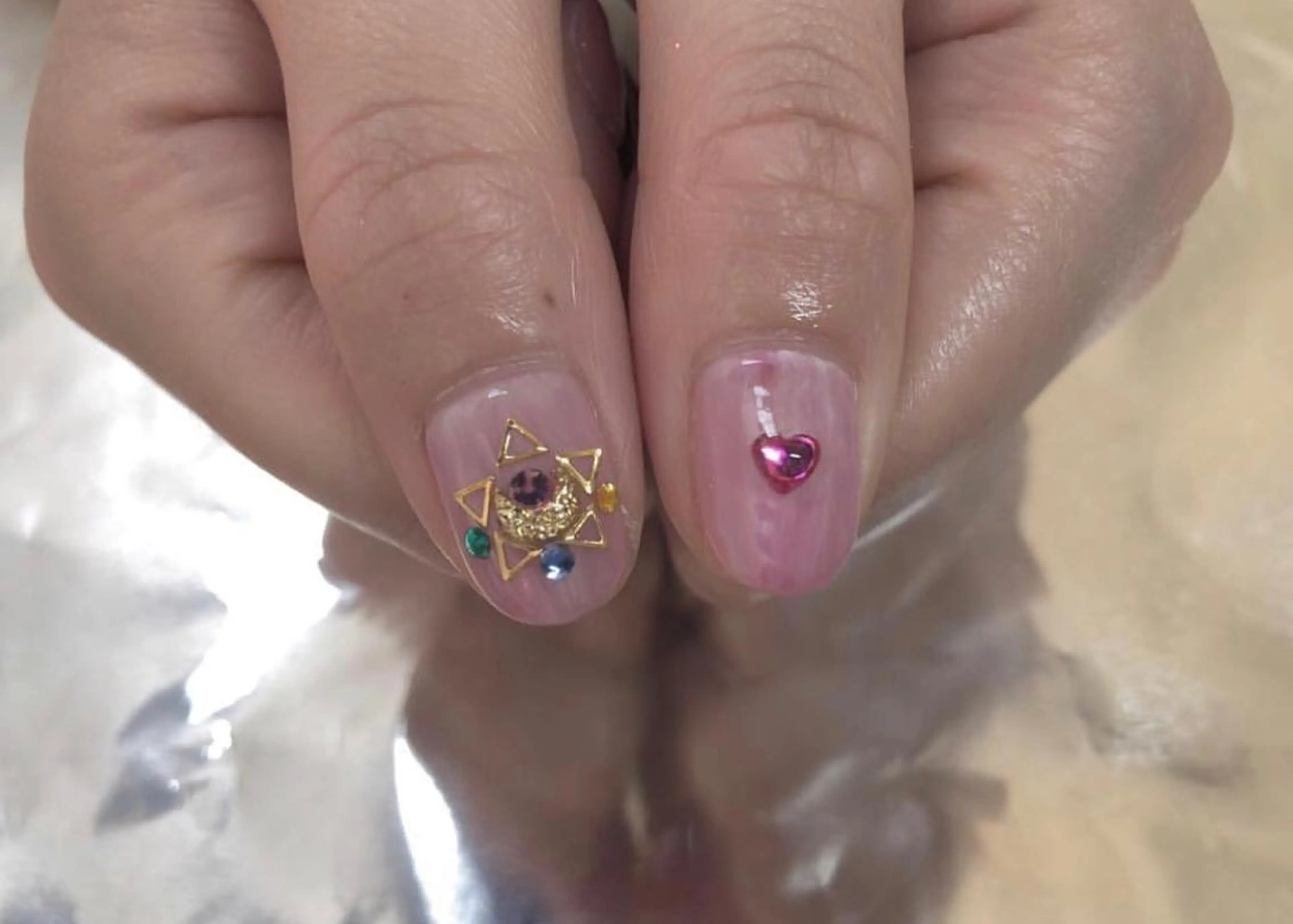 ネイル ハンドネイル ☽ ☾のネイルデザイン