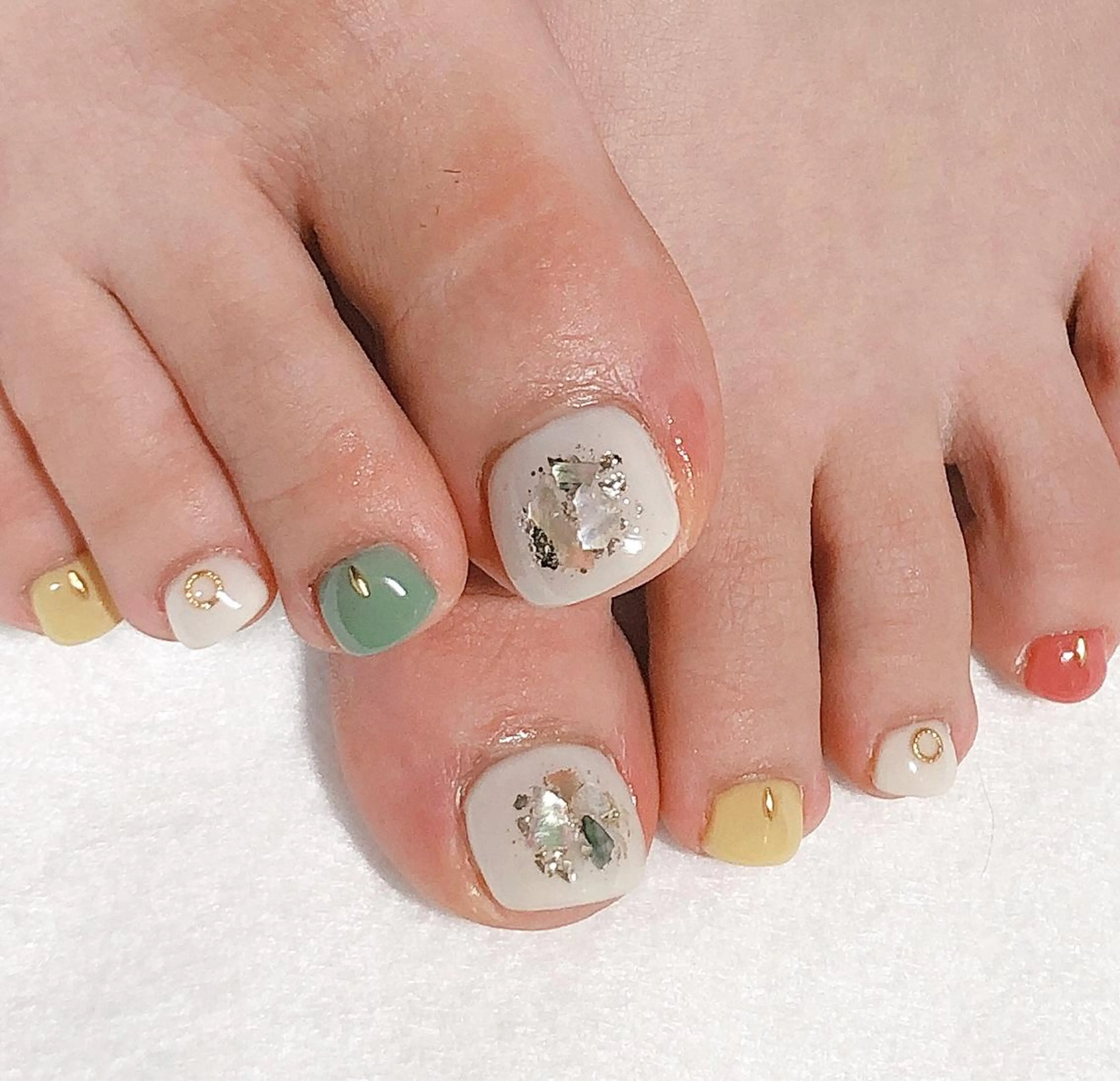 ネイル フットネイル ジェルネイル シンプルネイル 東 千夏のネイルデザイン