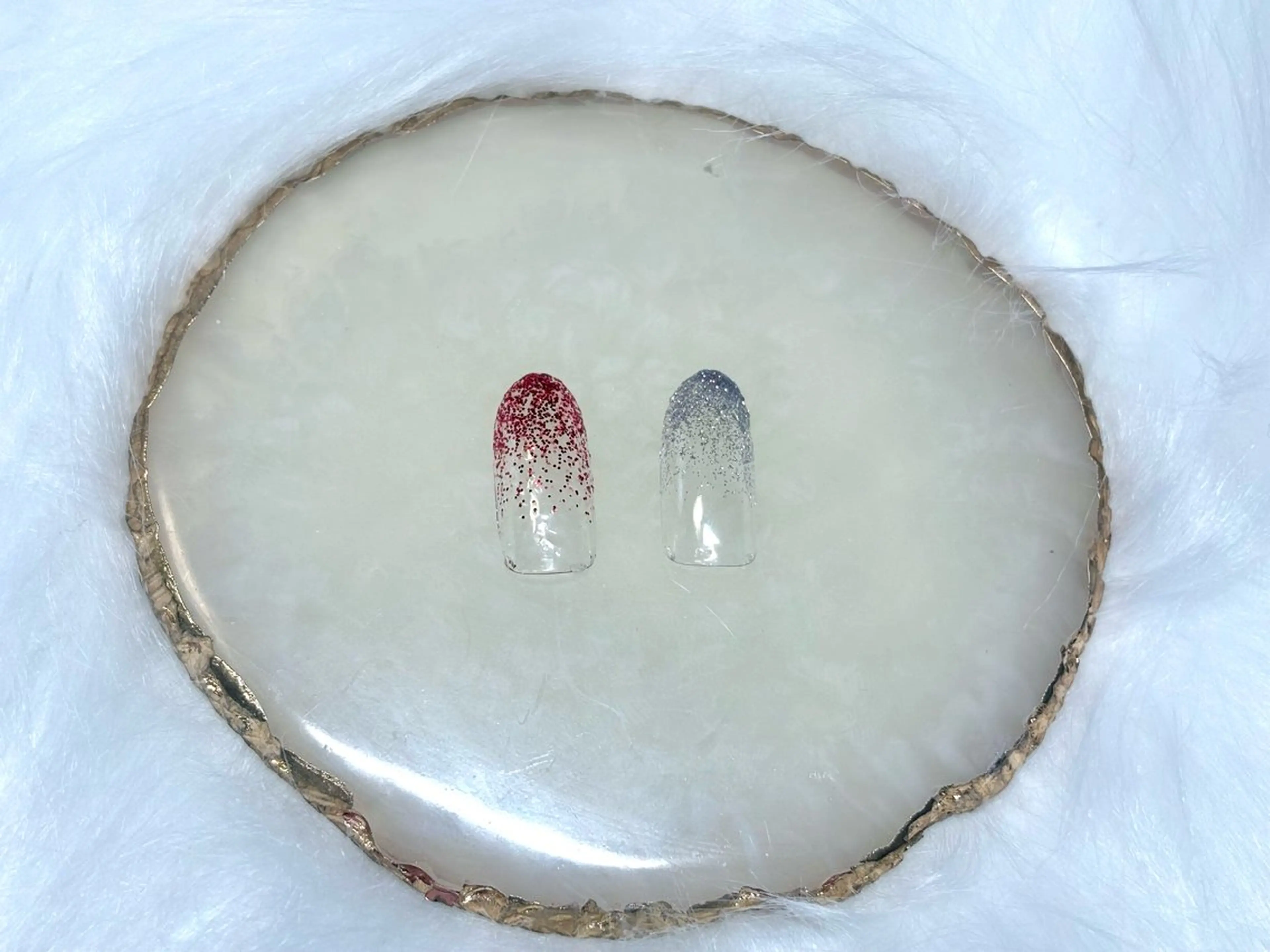 ネイル グラデーション ラメ(グリッター) ラメグラデーション ハンドネイル Nailsalon Dahliaのネイルデザイン