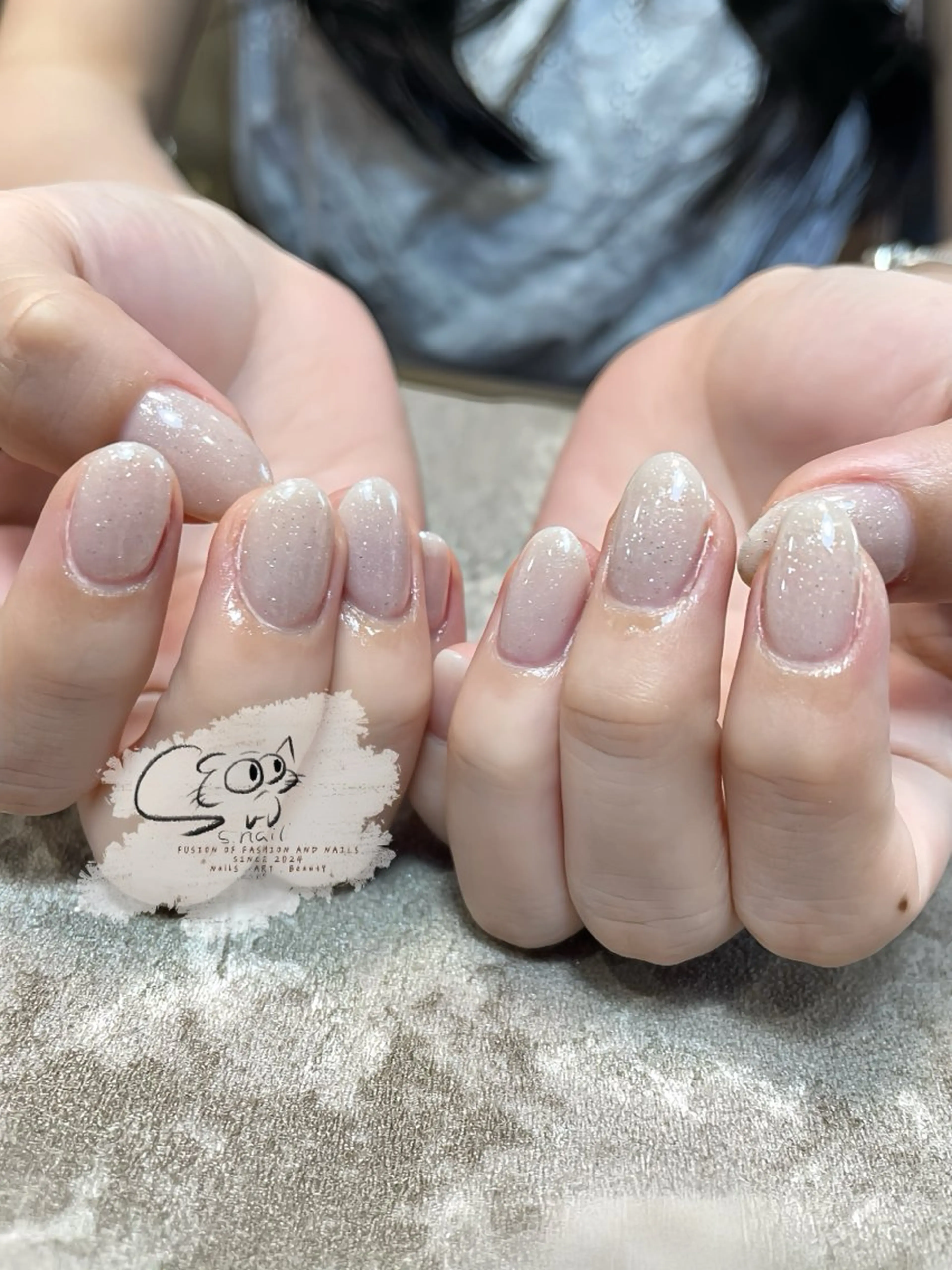 ネイル フレンチネイル ジェルネイル キラキラネイル ラメ(グリッター) マグネットネイル ハンドネイル S.nail所属・S.nail _のネイルデザイン