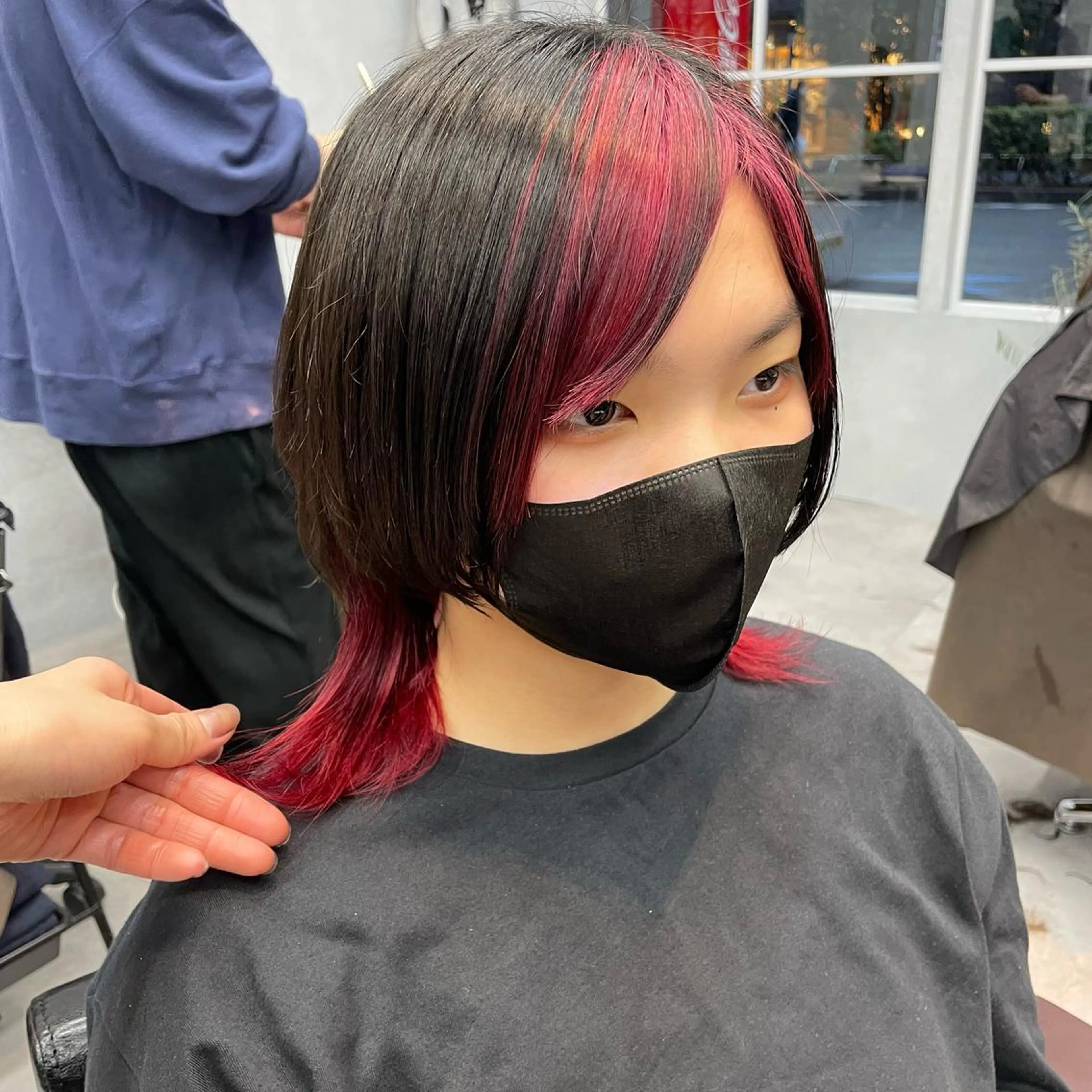 ミディアム カット ヘアカラー 🫧艶髪/ブリーチ 🐳honami🫧のヘアスタイル