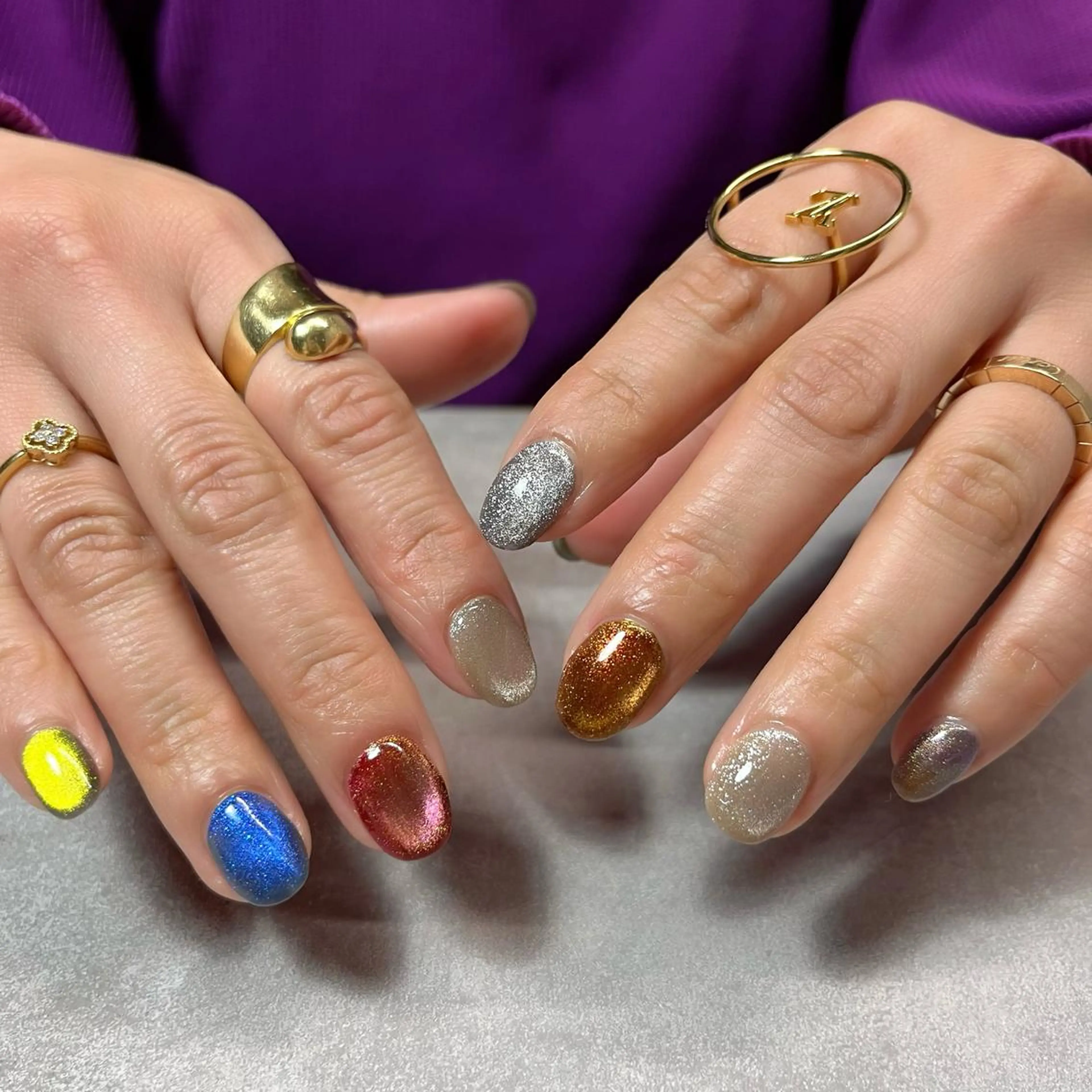 ネイル マグネットネイル Koa nails.のネイルデザイン