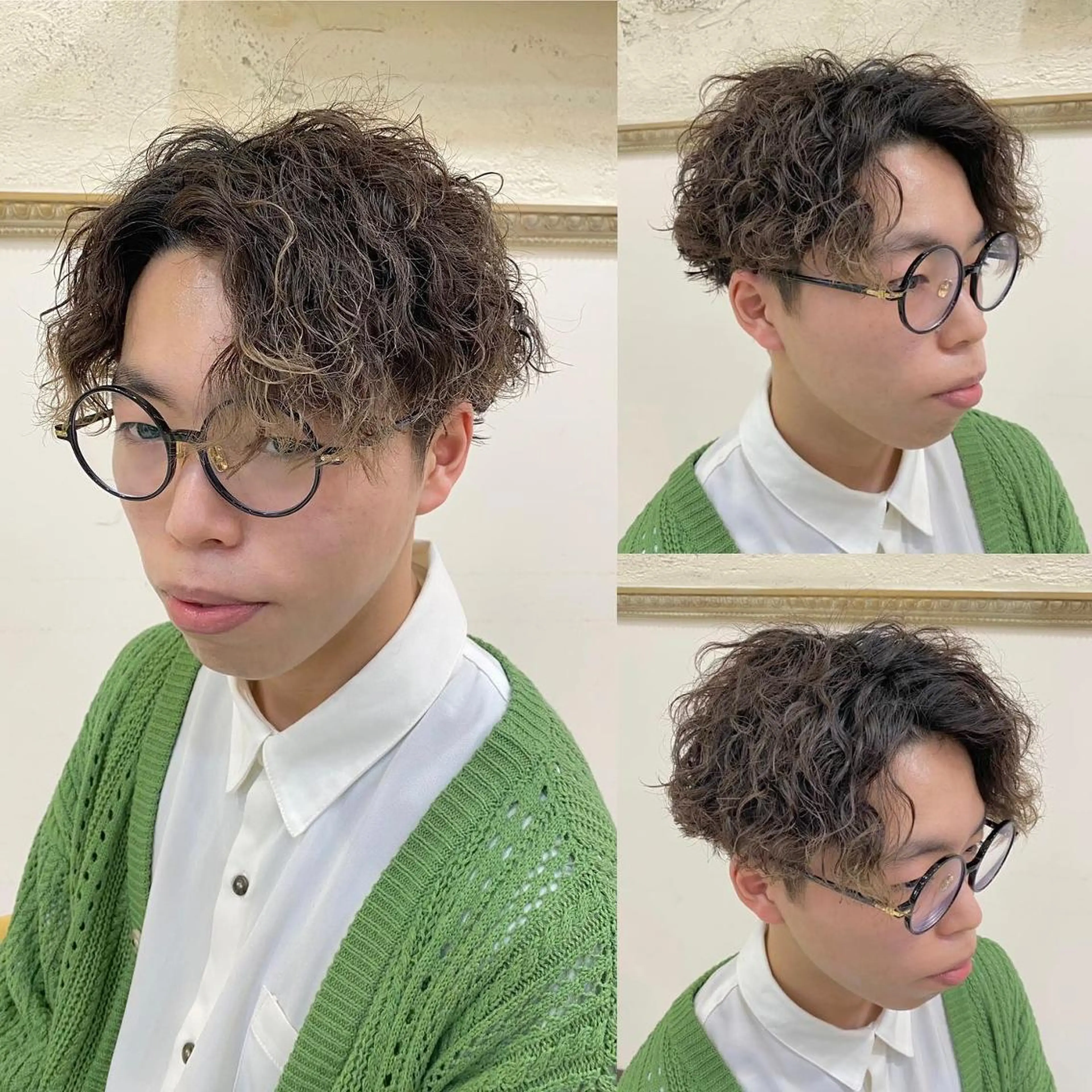 パーマ メンズ フェードカット メンズパーマ メンズツイストパーマ ツイストスパイラルパーマ 刈り上げ 年間2000名担当◎ パーマ職人/仲原佑樹のヘアスタイル