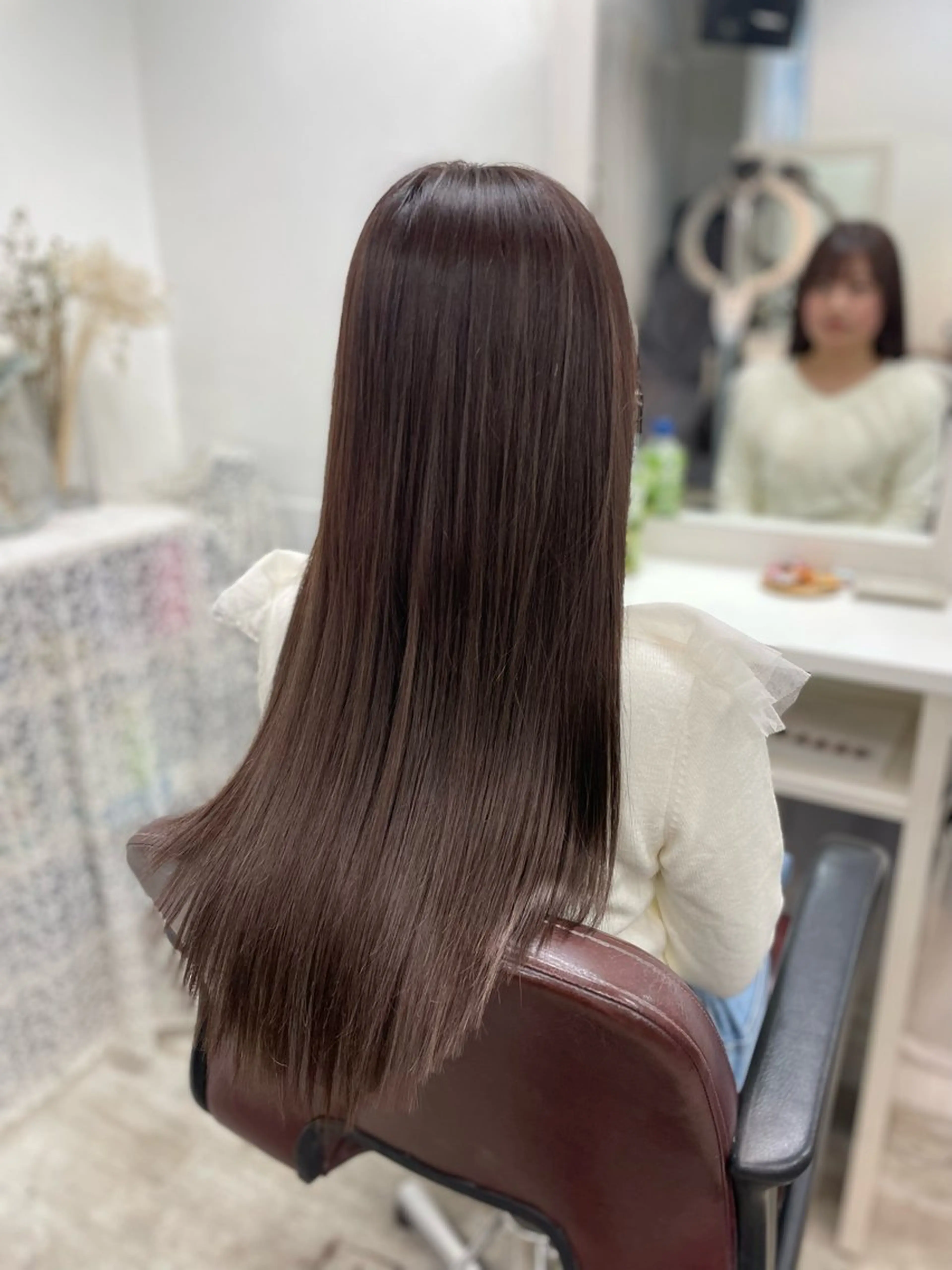 ロング カラー カット ヘアカラー エクステ ヘアセット 韓国ヘア🤍髪質改善 🇰🇷AKANEのヘアスタイル