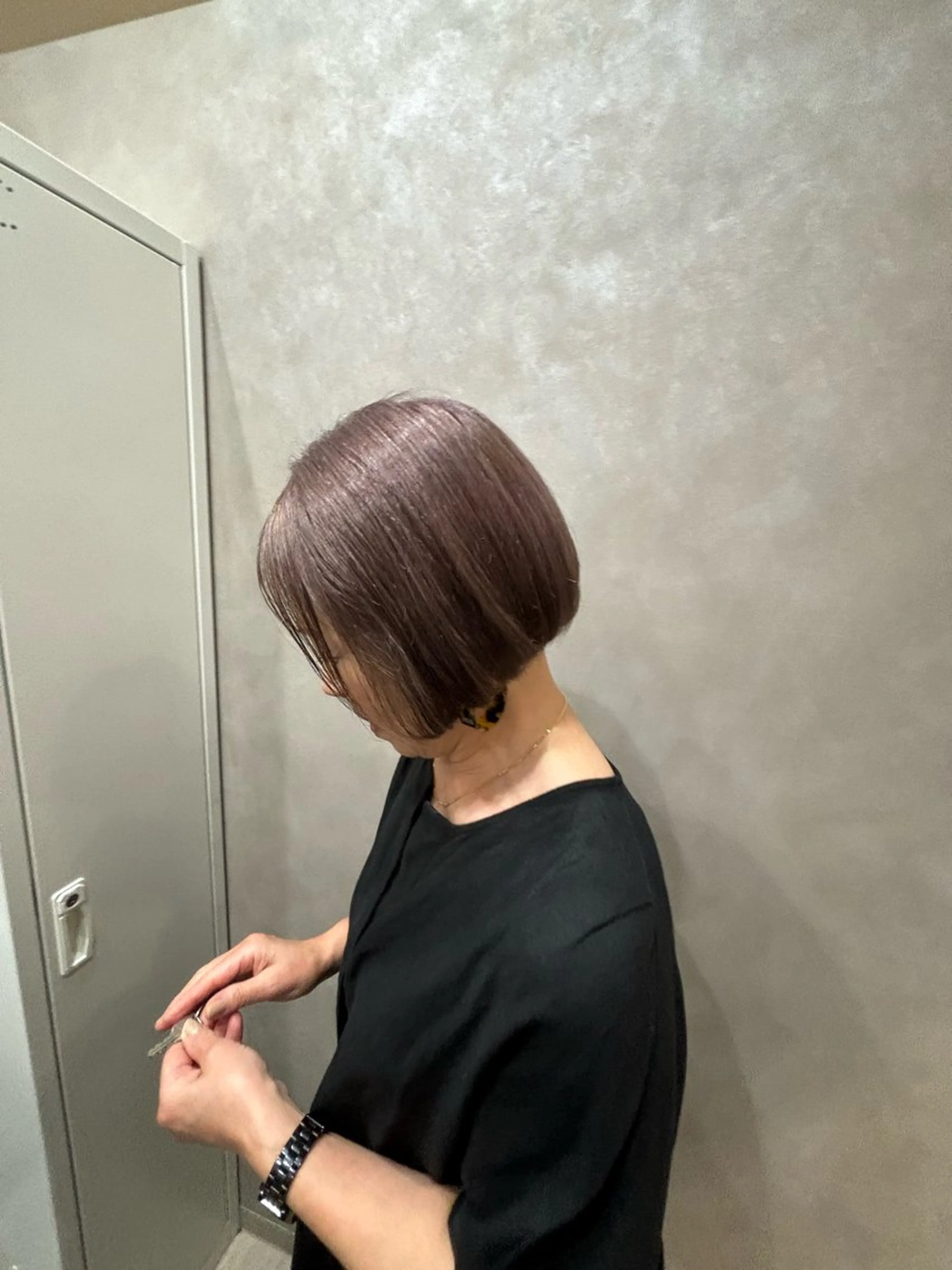 ショート カット ヘアカラー トリートメント 大人かわいい×艶髪 🤍塩川のヘアスタイル