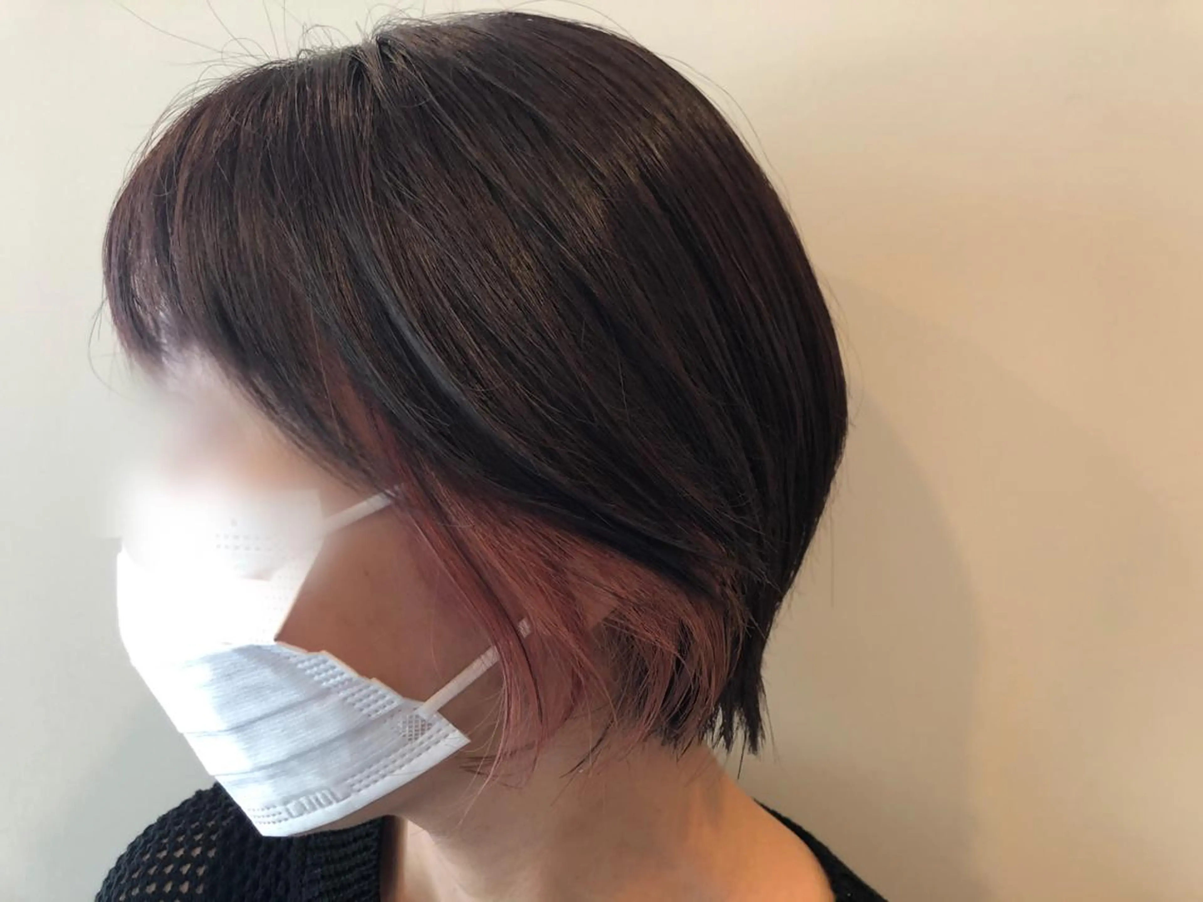 ショート カラー ベージュカラー ブリーチ インナーカラー ピンクカラー ピンクベージュ Hair&Make Nahoのマツエク・マツパデザイン