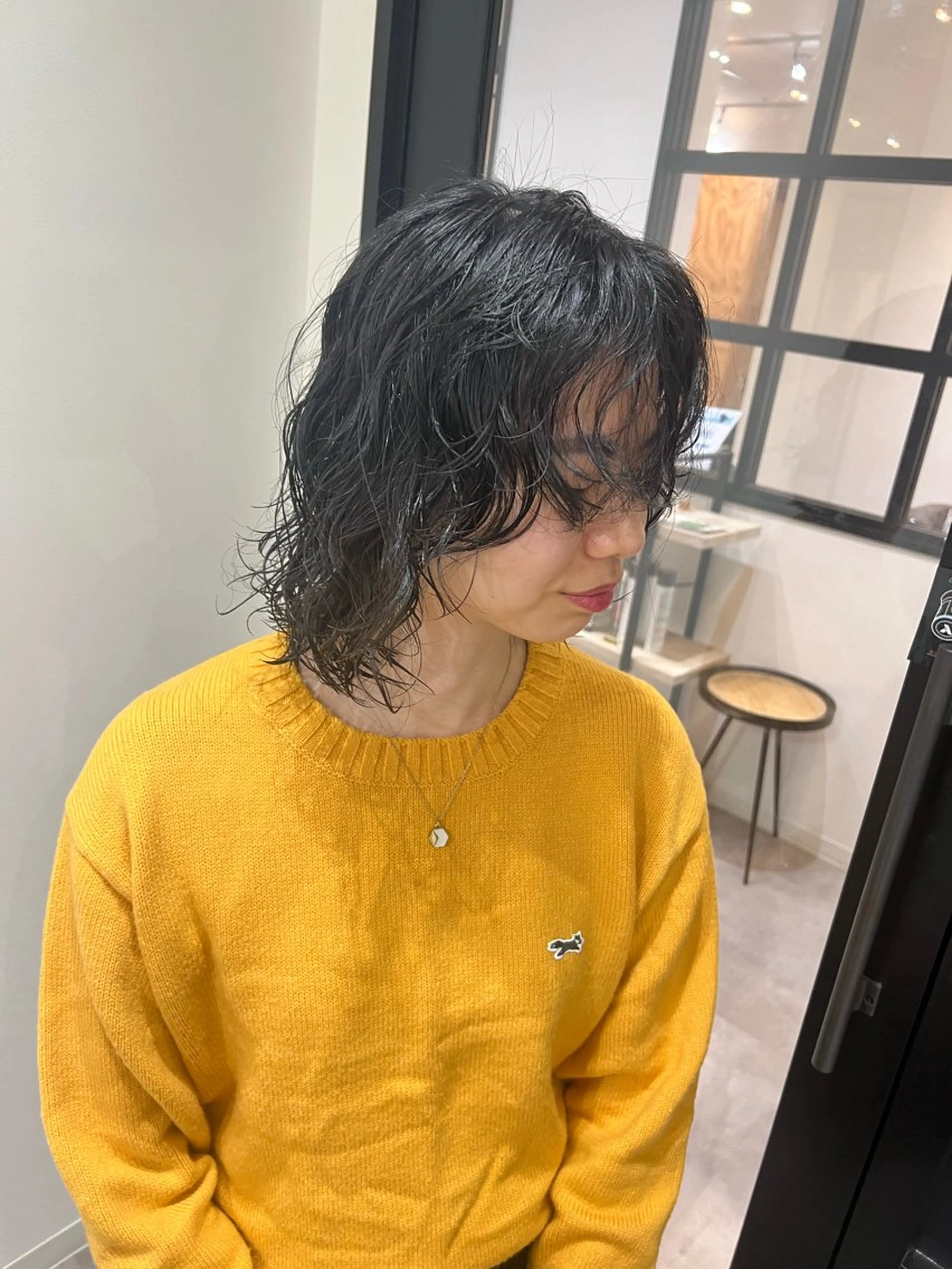 ショート ボブ ウルフカット カット パーマ トリートメント しおり/パーマ/ newi町田のヘアスタイル