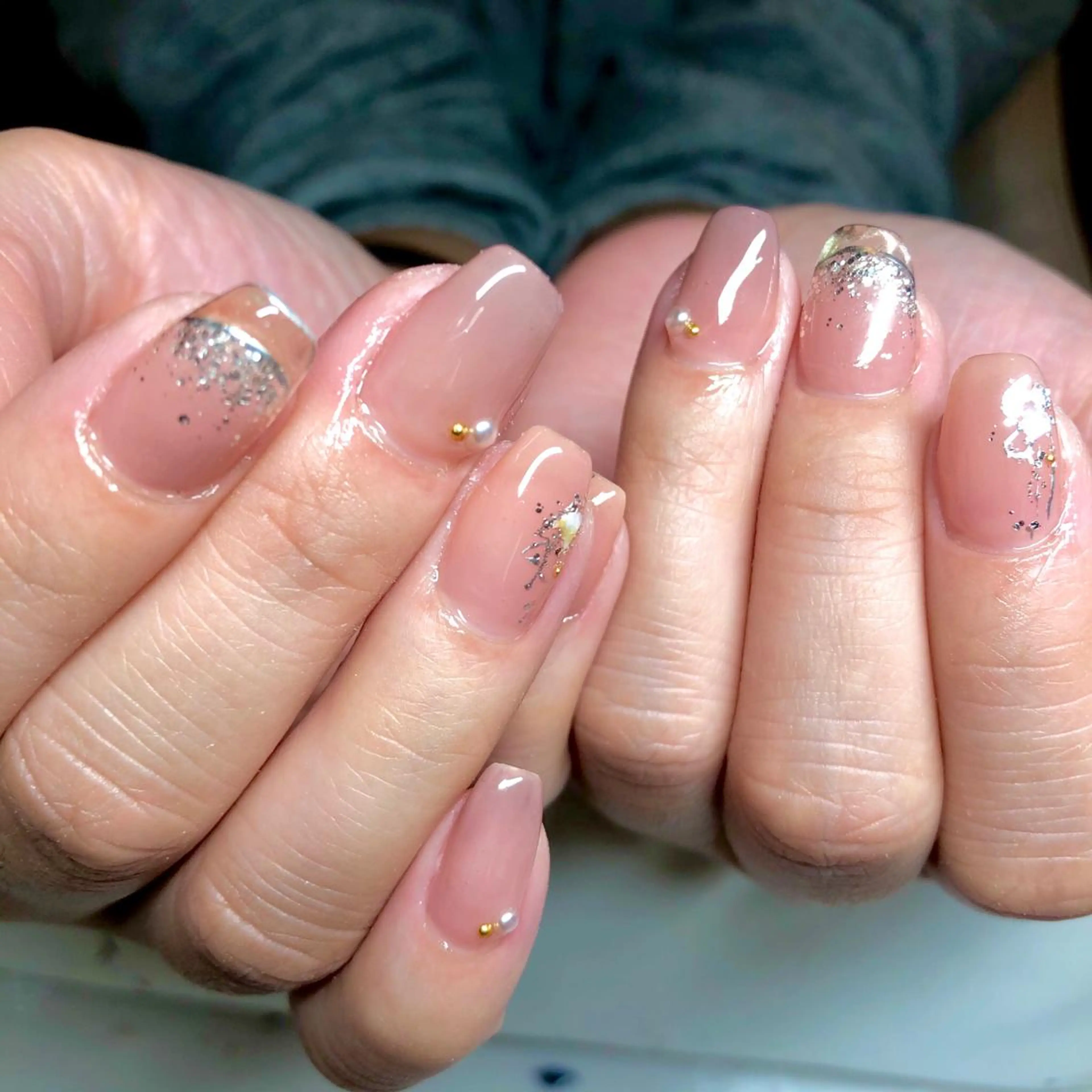 ネイル クリアネイル フレンチネイル ニュアンスネイル maggienail所属・Maggie Nagisaのネイルデザイン