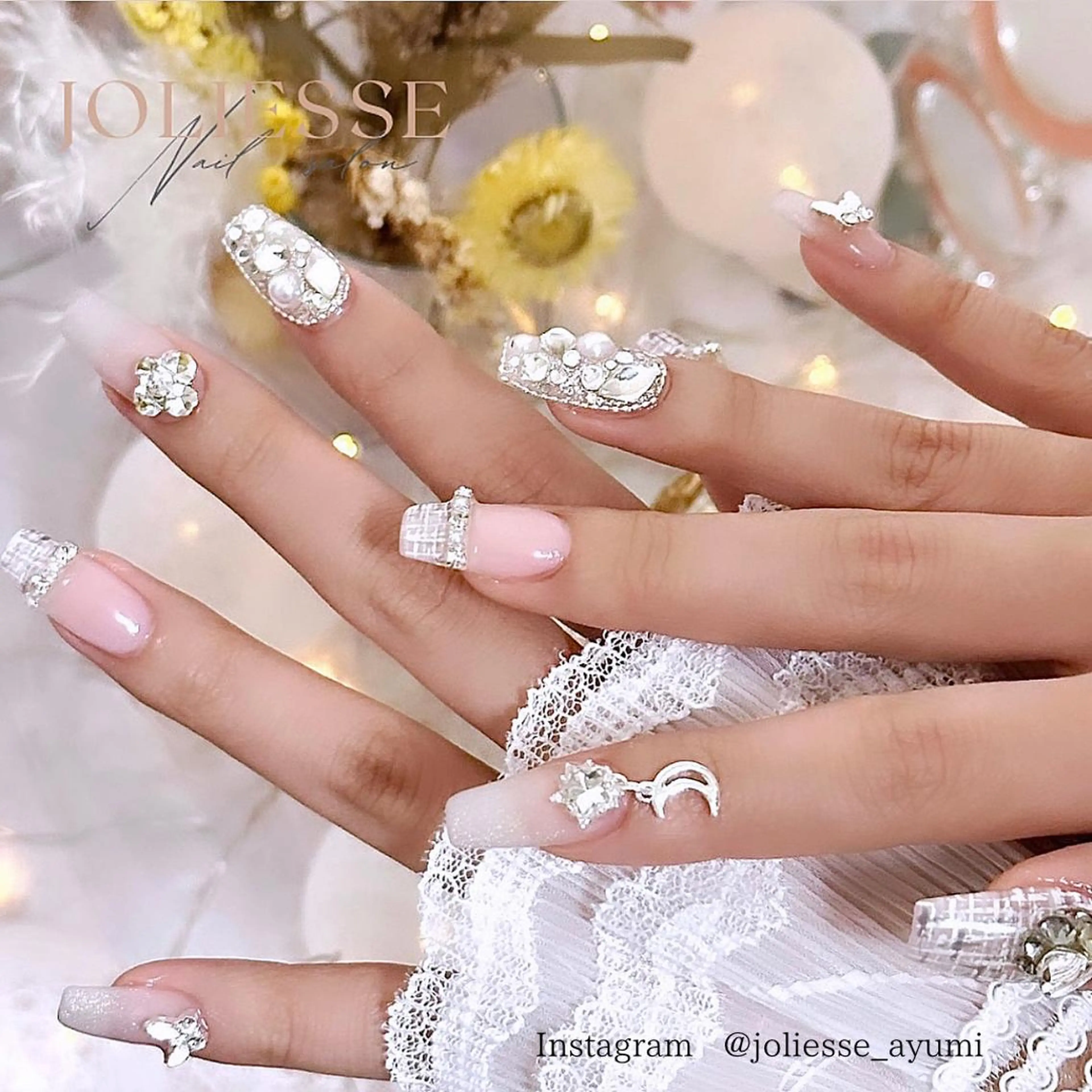 ネイル キラキラネイル ハンドネイル joliesse【ジョリエス】所属・JOLIESSE Ayumiのネイルデザイン