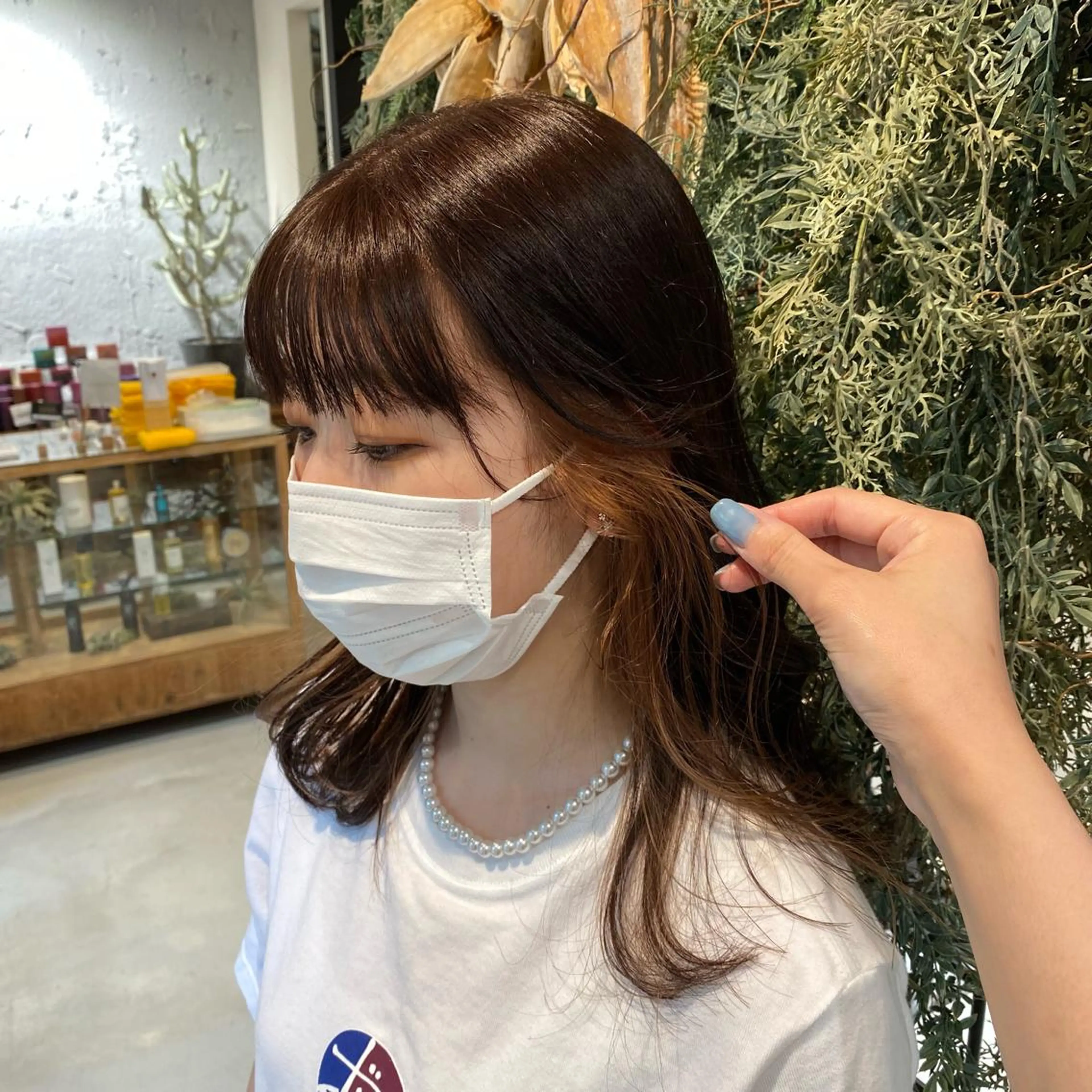 セミロング カラー 平野葵🎀 hair/nailのネイルデザイン