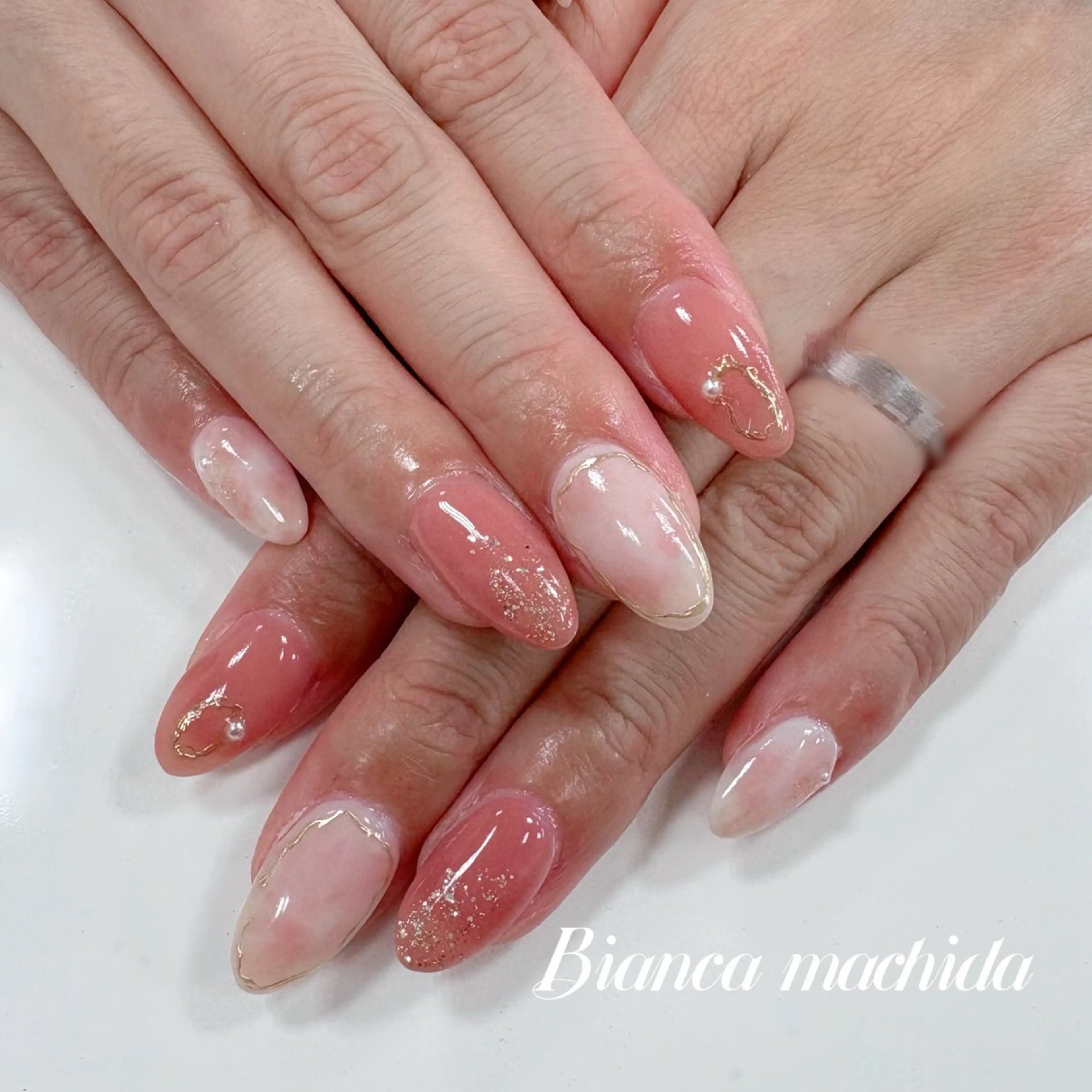 ネイル ハンドネイル Bianca 🌟 yanagihasiのネイルデザイン