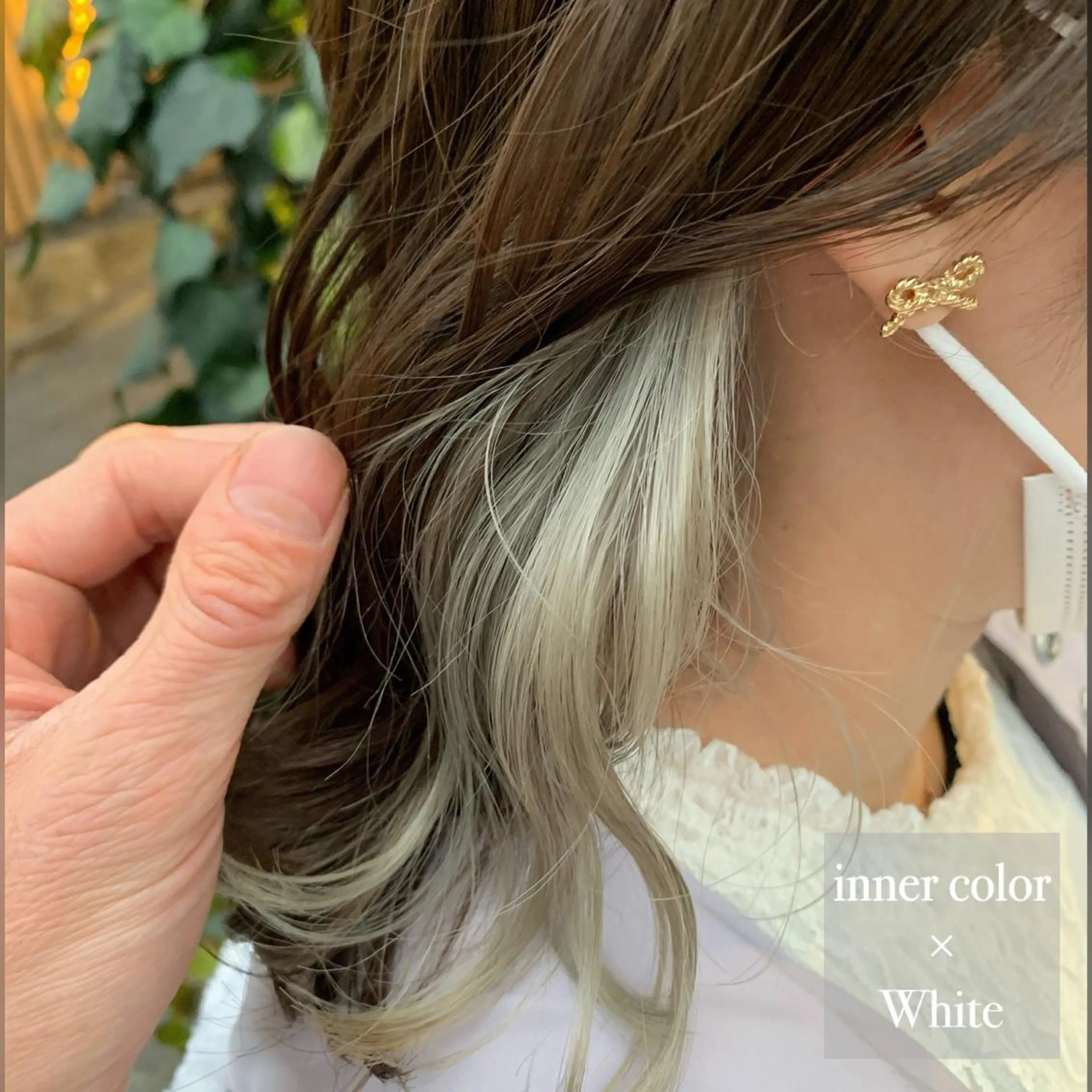 ミディアム カラー ブリーチ イヤリングカラー カット ヘアカラー ACT十条店所属・溝口 恭章のヘアスタイル