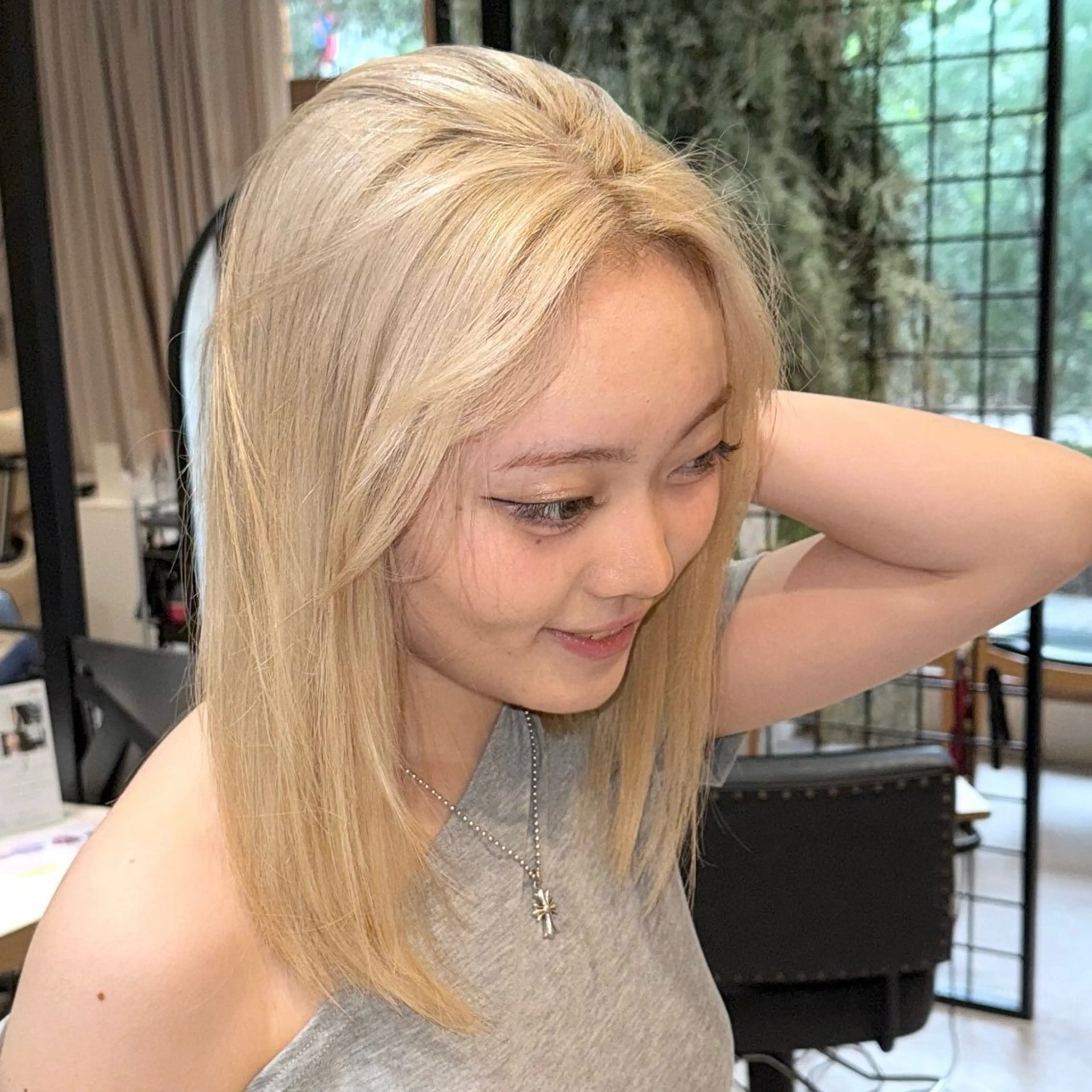 ミディアム カラー ヘアカラー 🩶レイナ🩶 color/nailのヘアスタイル